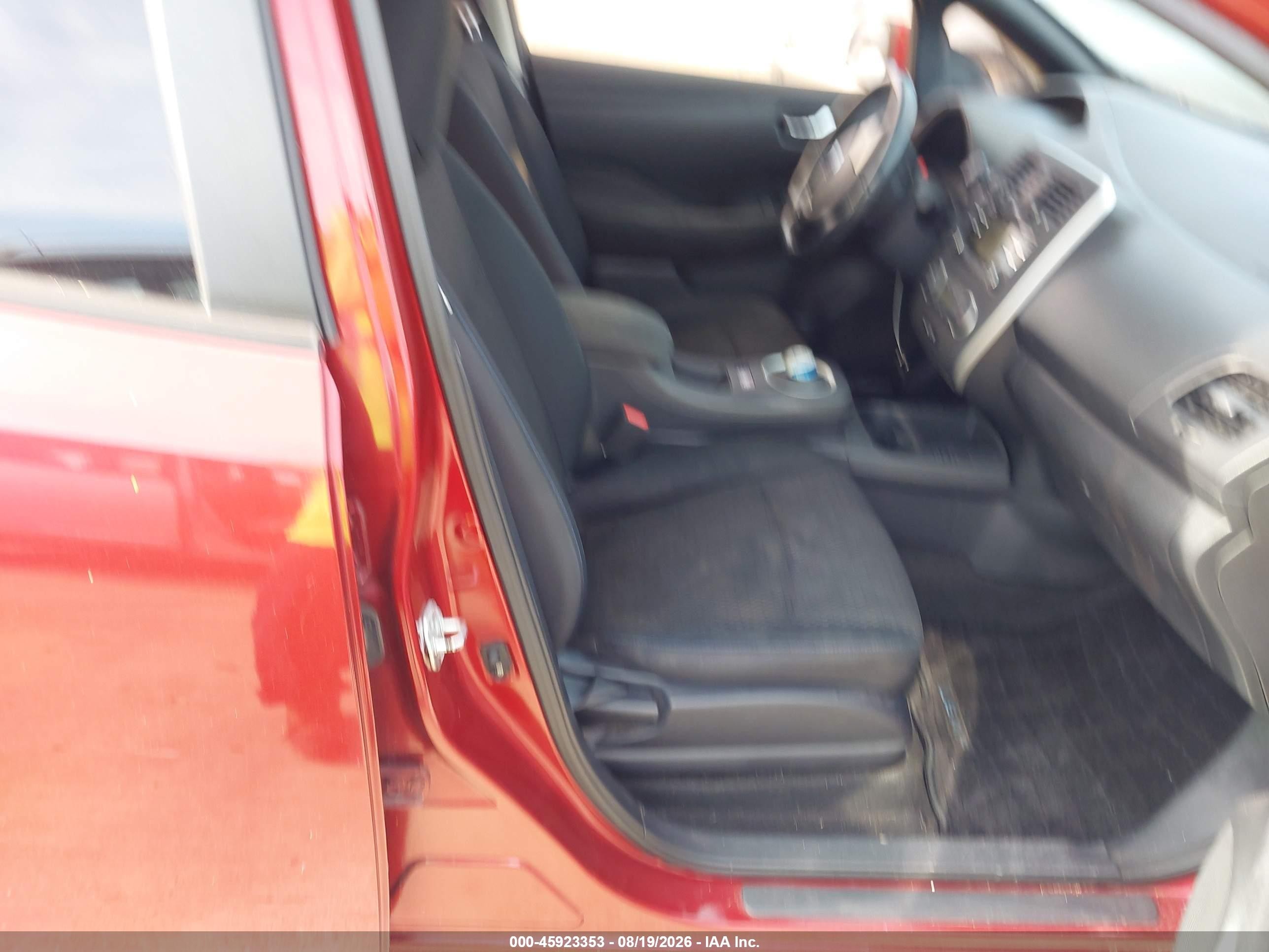 2013 Nissan Leaf S Burgundy vin: 1N4AZ0CP3DC425645