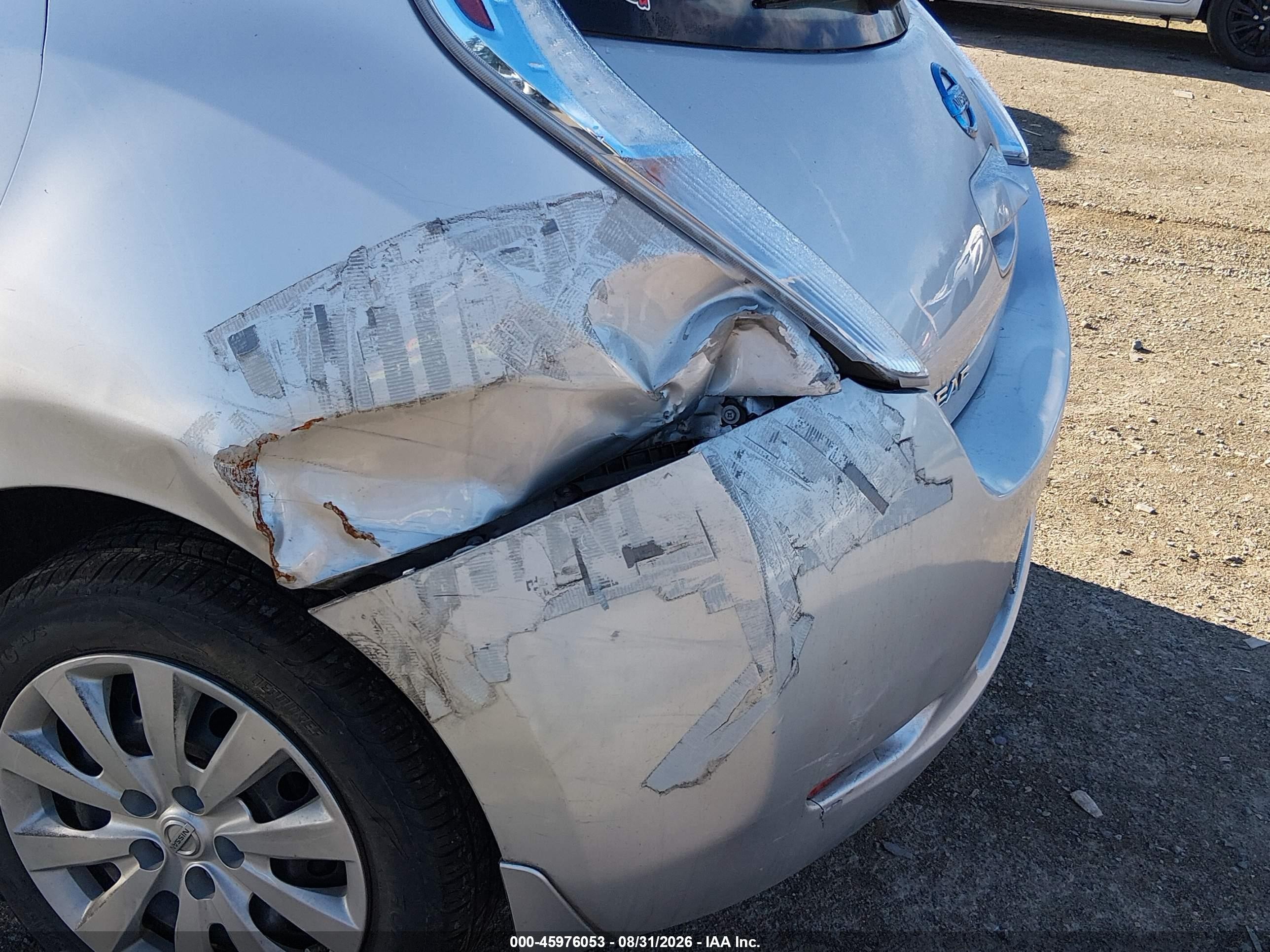 2014 Nissan Leaf S Silver vin: 1N4AZ0CP3EC332674