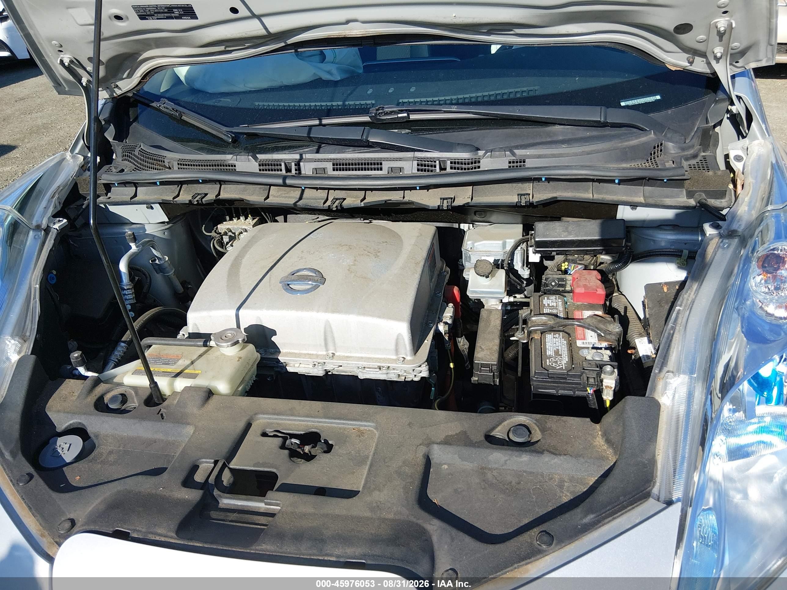 2014 Nissan Leaf S Silver vin: 1N4AZ0CP3EC332674