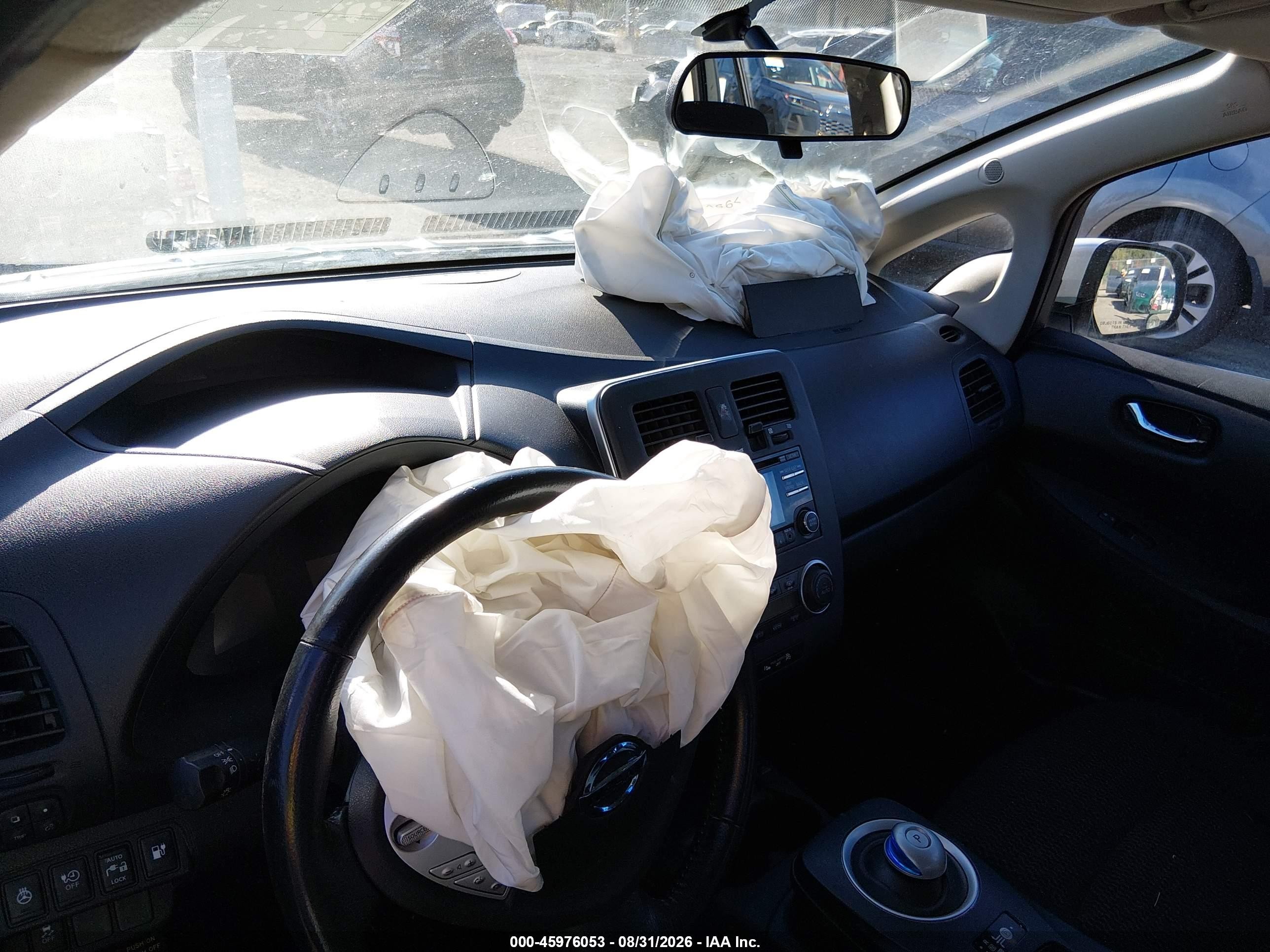2014 Nissan Leaf S Silver vin: 1N4AZ0CP3EC332674