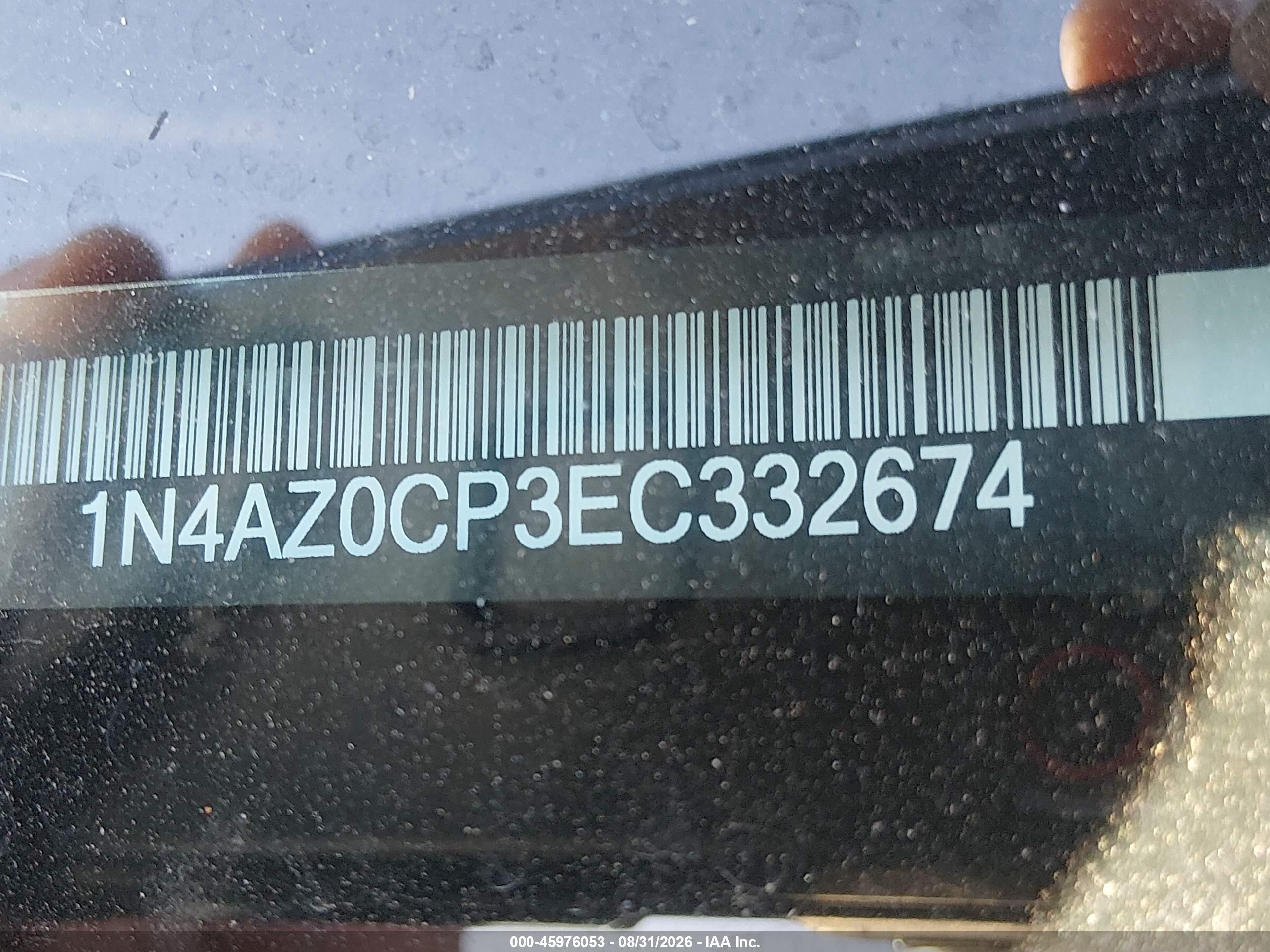 2014 Nissan Leaf S Silver vin: 1N4AZ0CP3EC332674