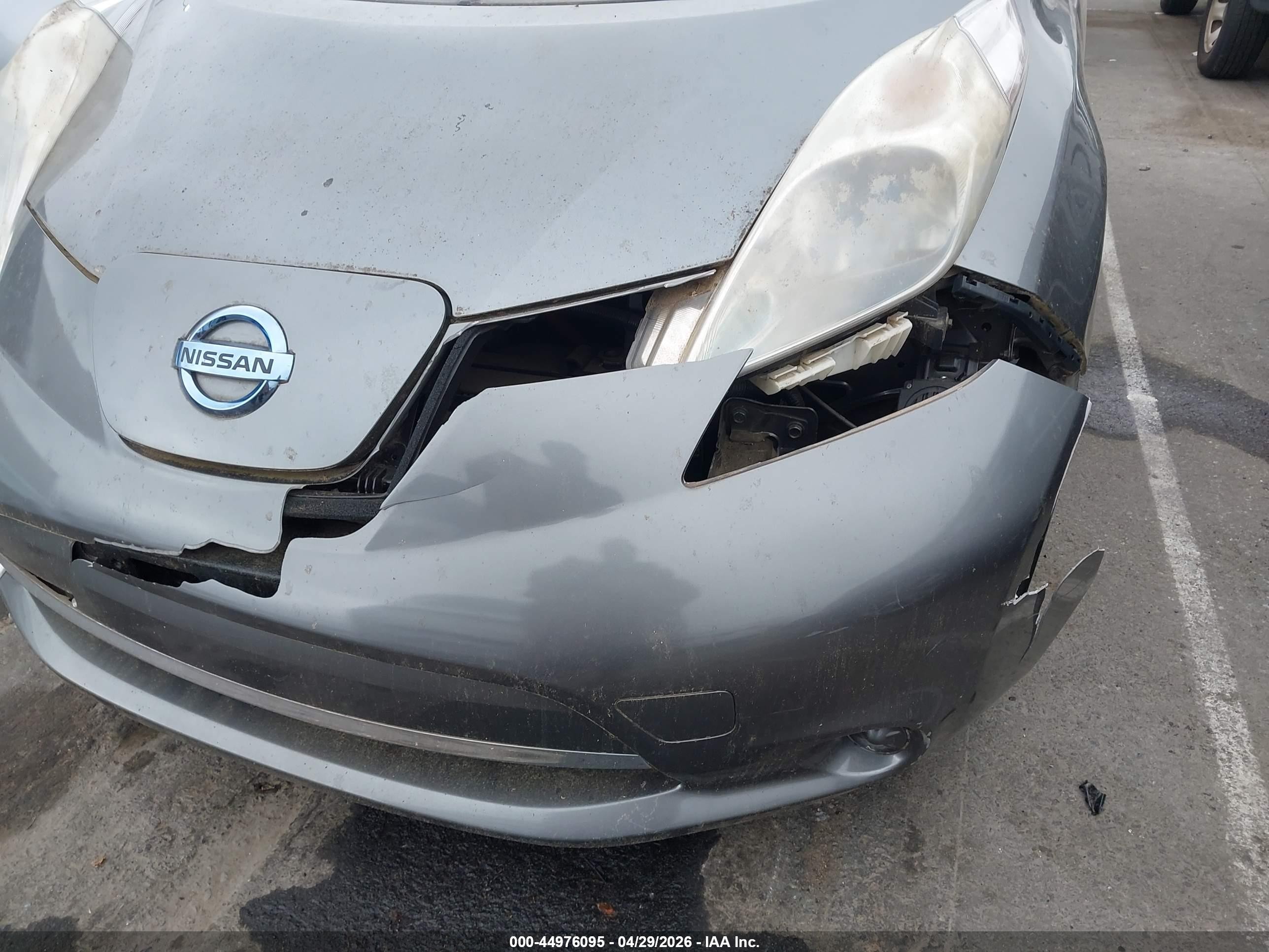 2014 Nissan Leaf S Silver vin: 1N4AZ0CP3EC339513
