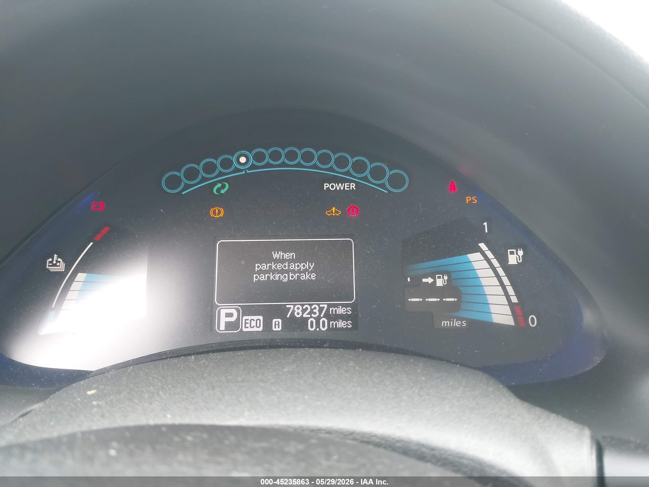 2015 Nissan Leaf S Белый vin: 1N4AZ0CP3FC301765