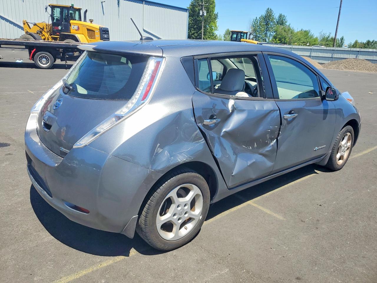 2015 Nissan Leaf Sv Gray vin: 1N4AZ0CP3FC301796