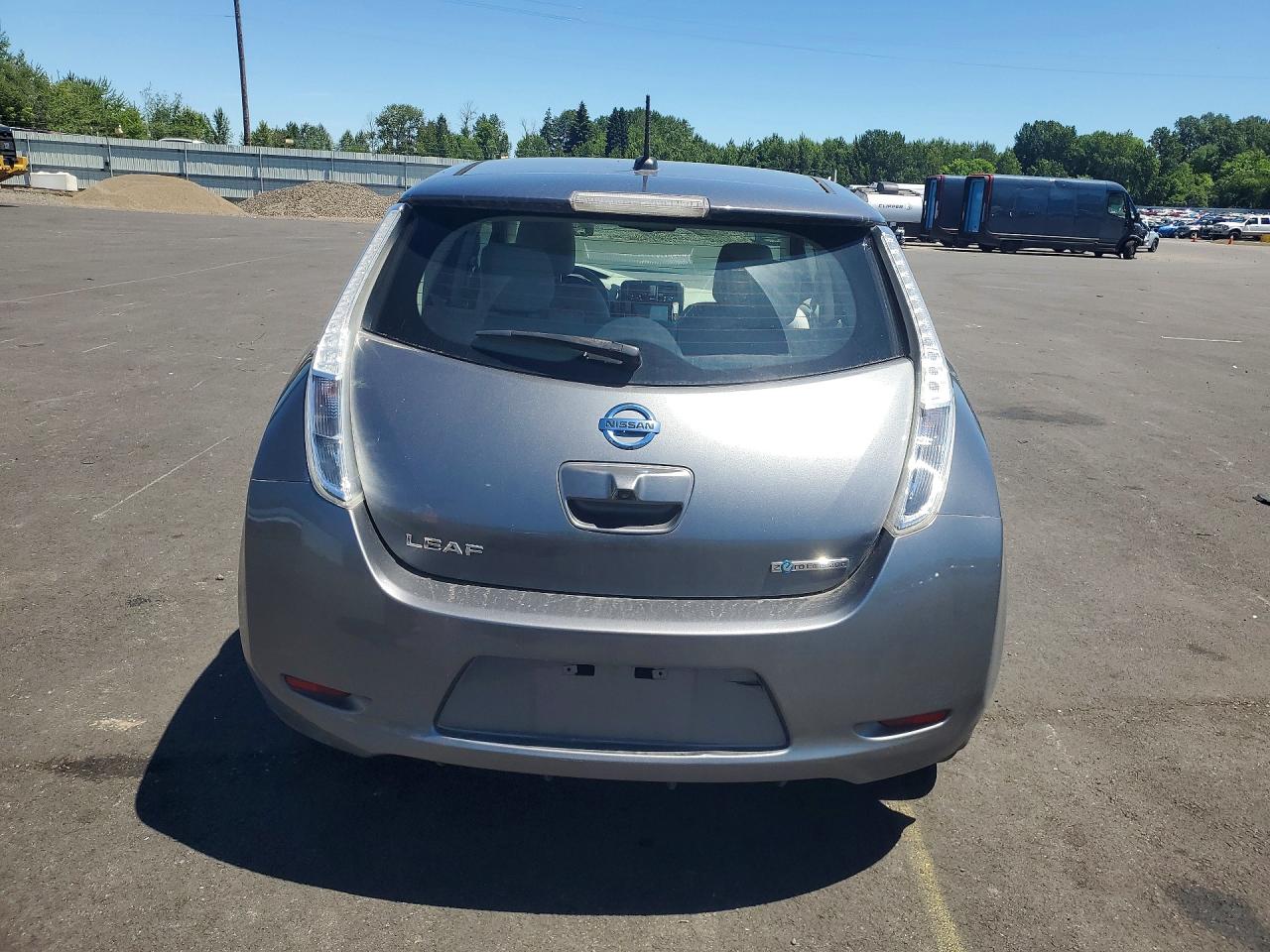 2015 Nissan Leaf Sv Gray vin: 1N4AZ0CP3FC301796