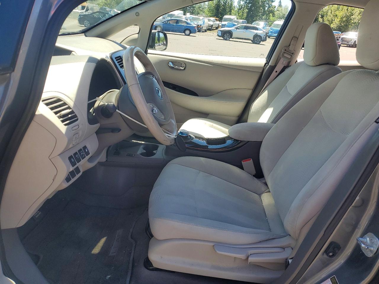 2015 Nissan Leaf Sv Gray vin: 1N4AZ0CP3FC301796
