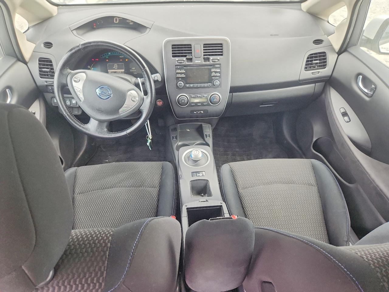2015 Nissan Leaf S White vin: 1N4AZ0CP3FC304469