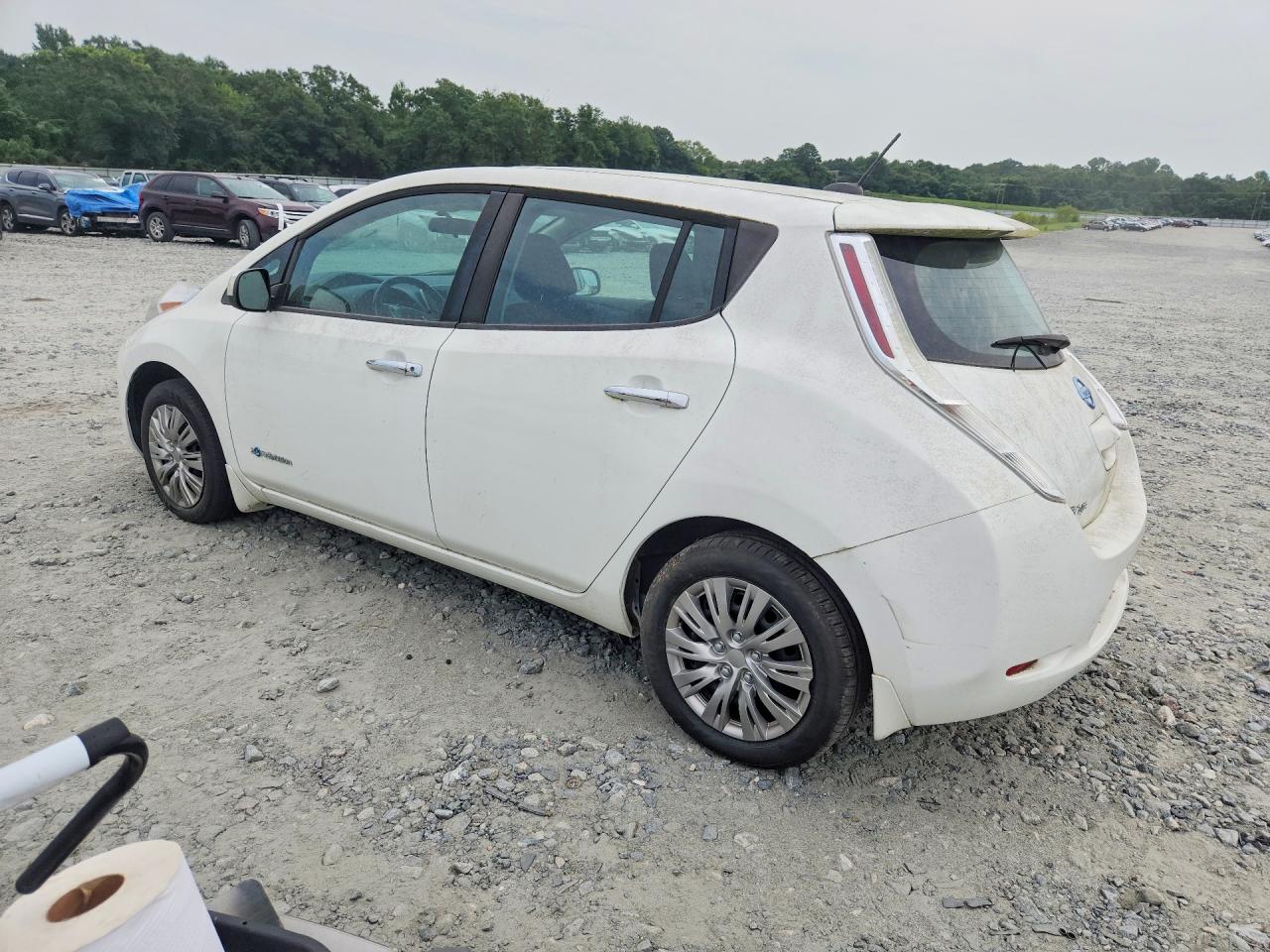 2015 Nissan Leaf S White vin: 1N4AZ0CP3FC304469