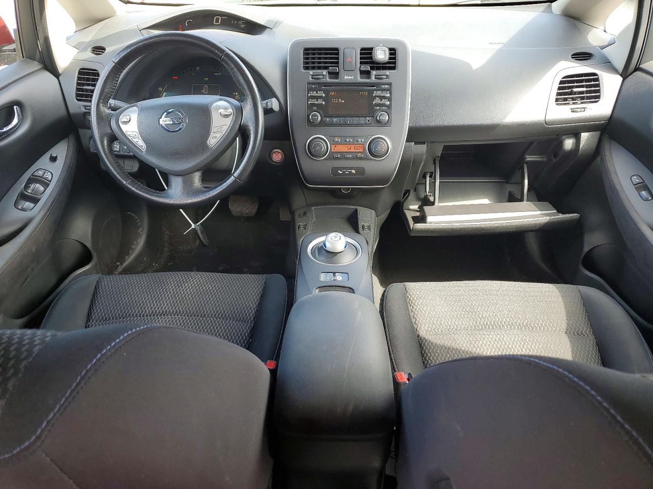 2015 Nissan Leaf S Red vin: 1N4AZ0CP3FC306349