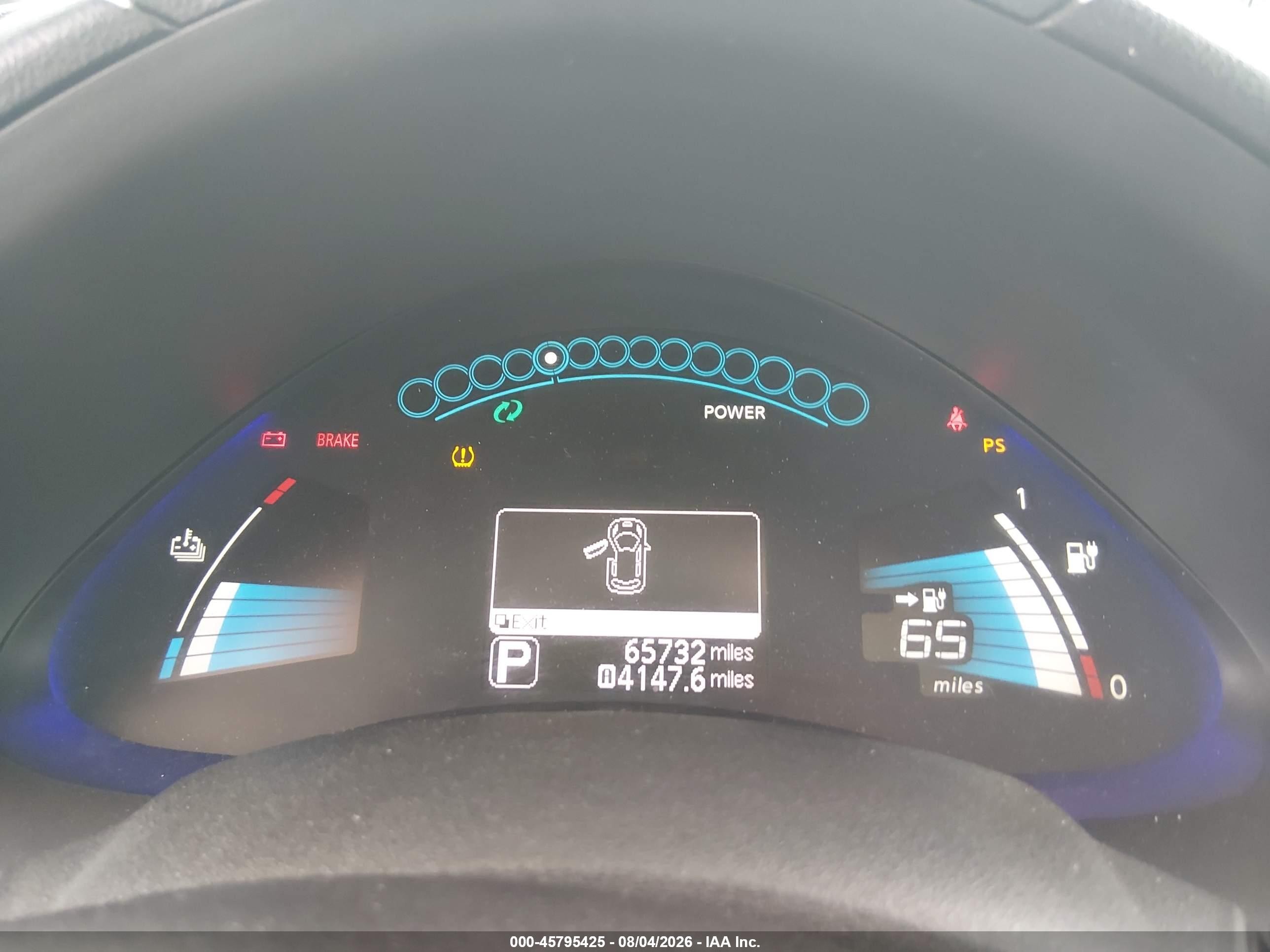 2015 Nissan Leaf Sv Light Blue vin: 1N4AZ0CP3FC311308