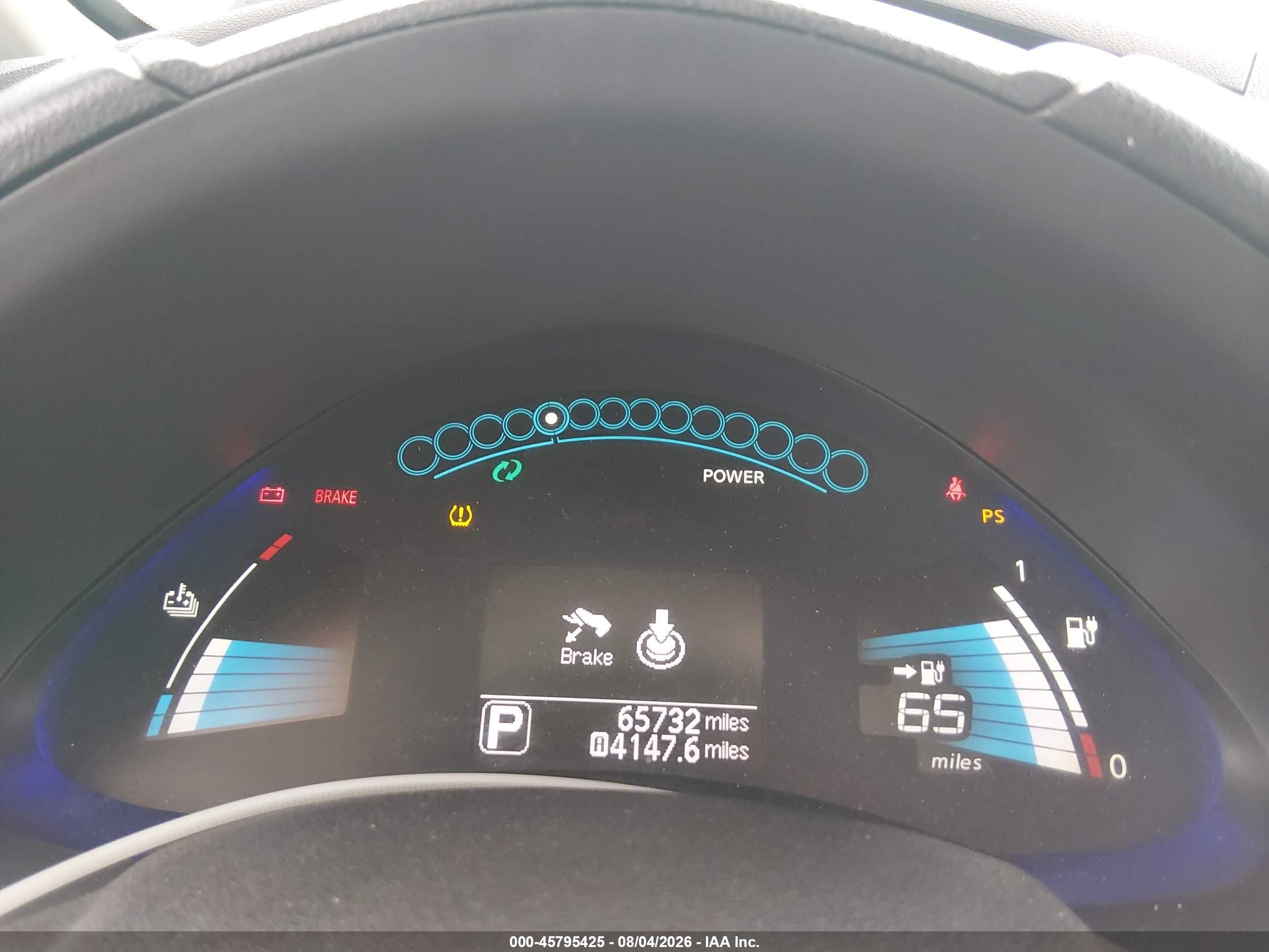 2015 Nissan Leaf Sv Light Blue vin: 1N4AZ0CP3FC311308