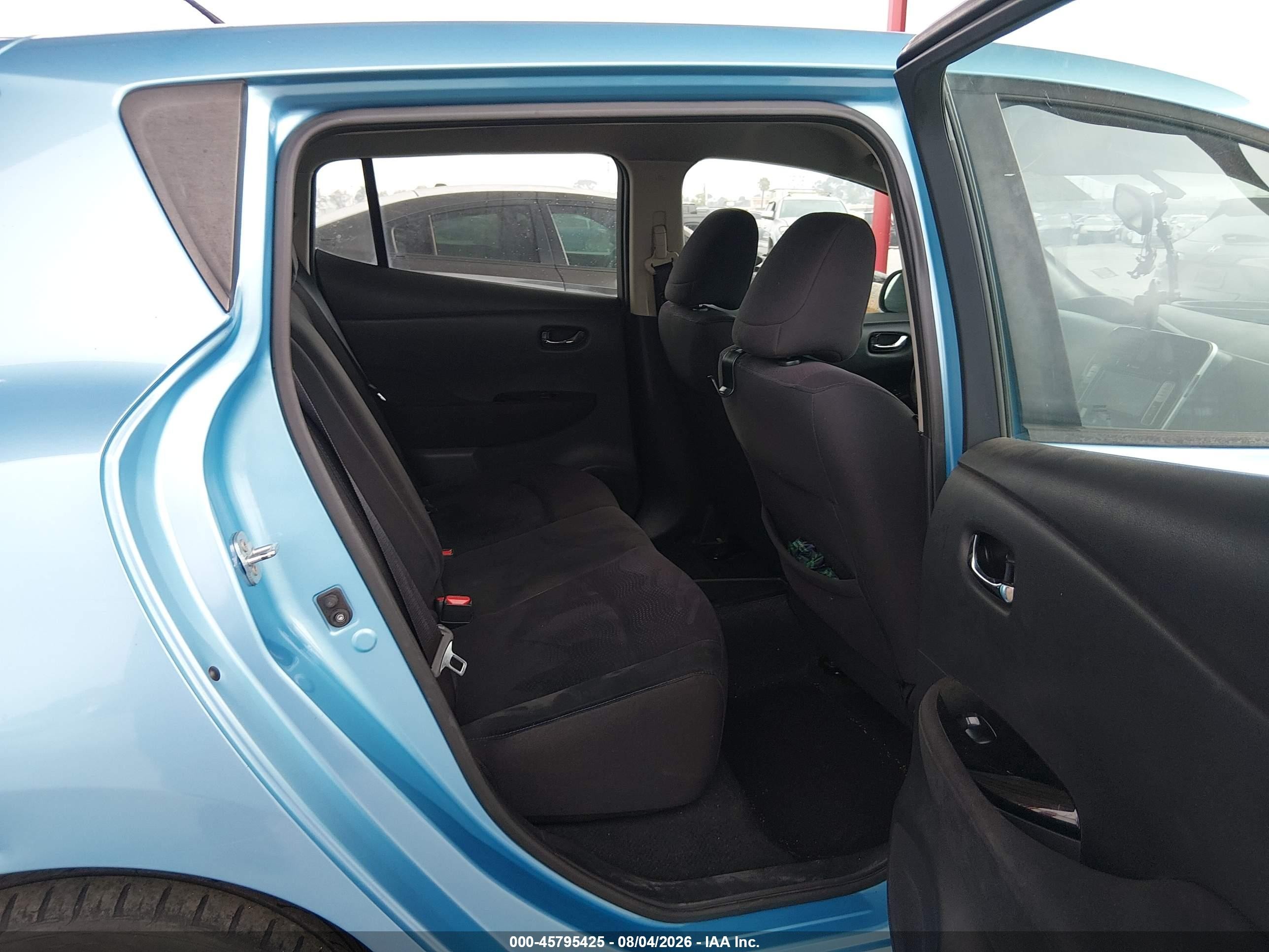 2015 Nissan Leaf Sv Light Blue vin: 1N4AZ0CP3FC311308