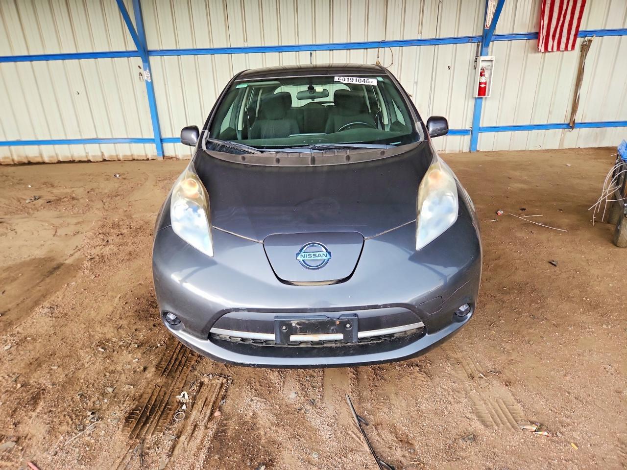 2013 Nissan Leaf S Gray vin: 1N4AZ0CP4DC401077