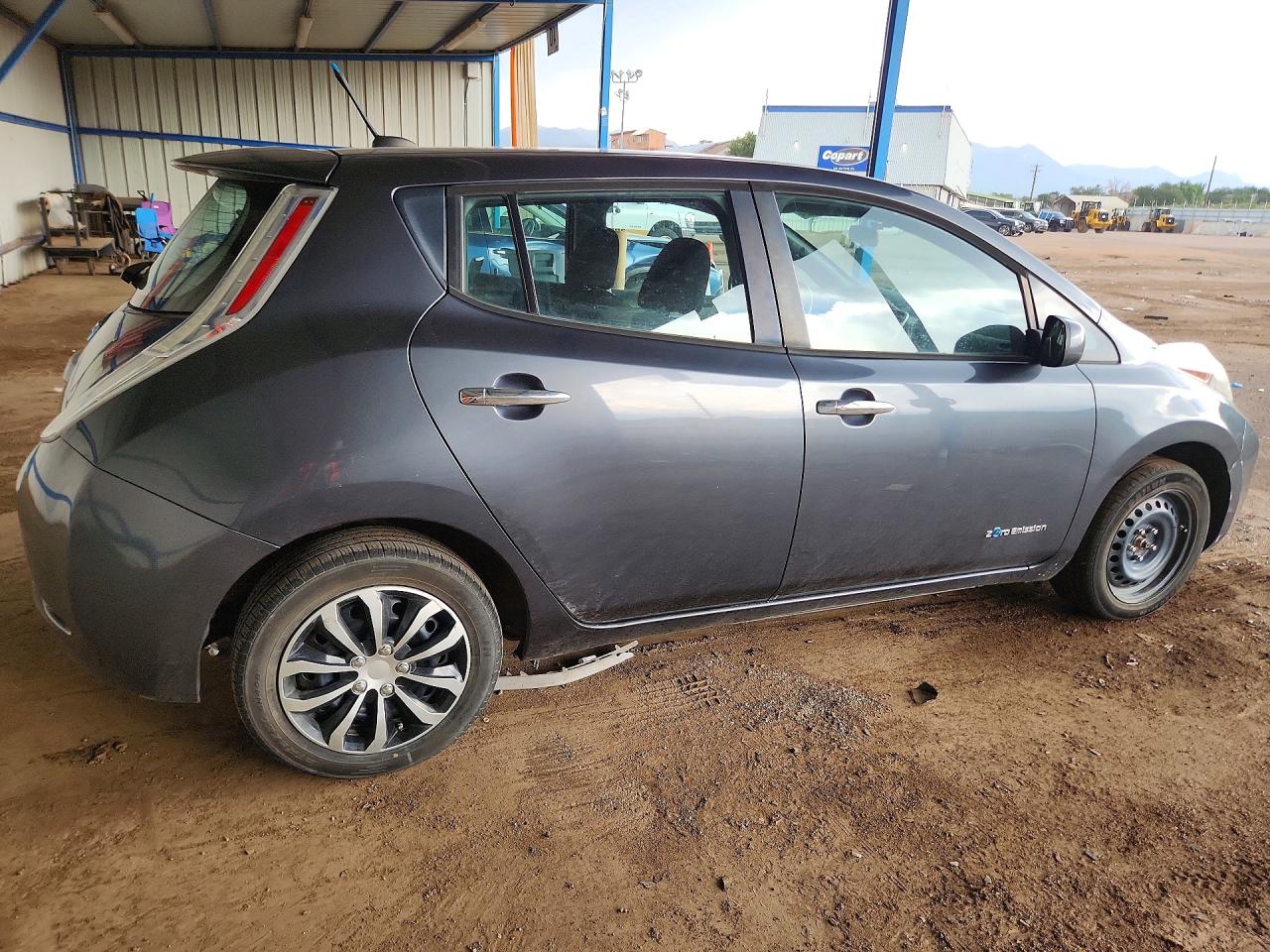 2013 Nissan Leaf S Gray vin: 1N4AZ0CP4DC401077