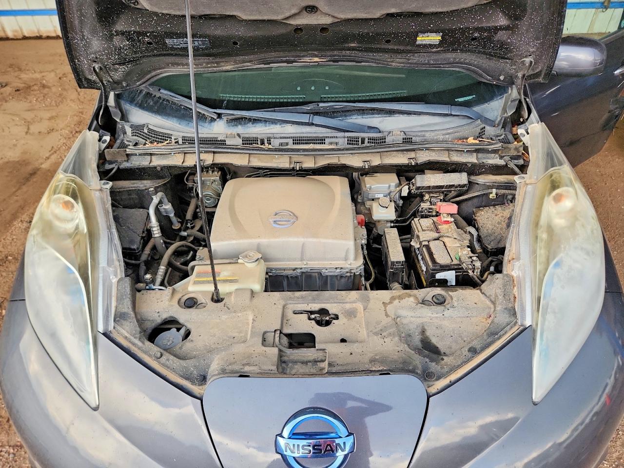 2013 Nissan Leaf S Gray vin: 1N4AZ0CP4DC401077
