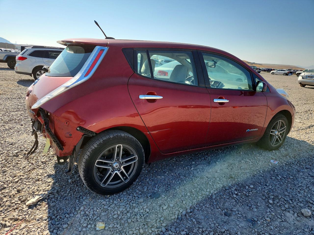 2013 Nissan Leaf S Темно-бордовый vin: 1N4AZ0CP4DC403475