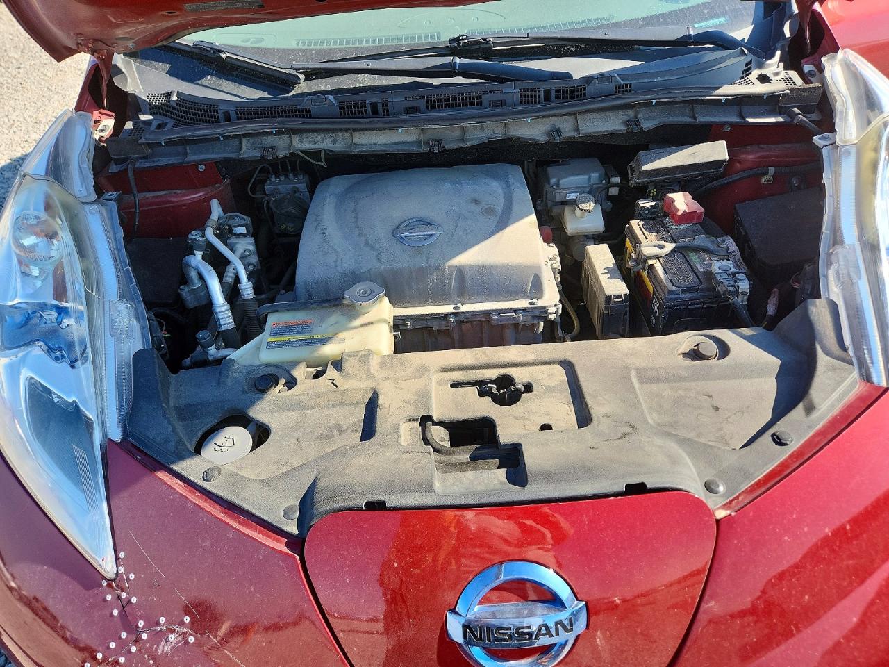 2013 Nissan Leaf S Темно-бордовый vin: 1N4AZ0CP4DC403475