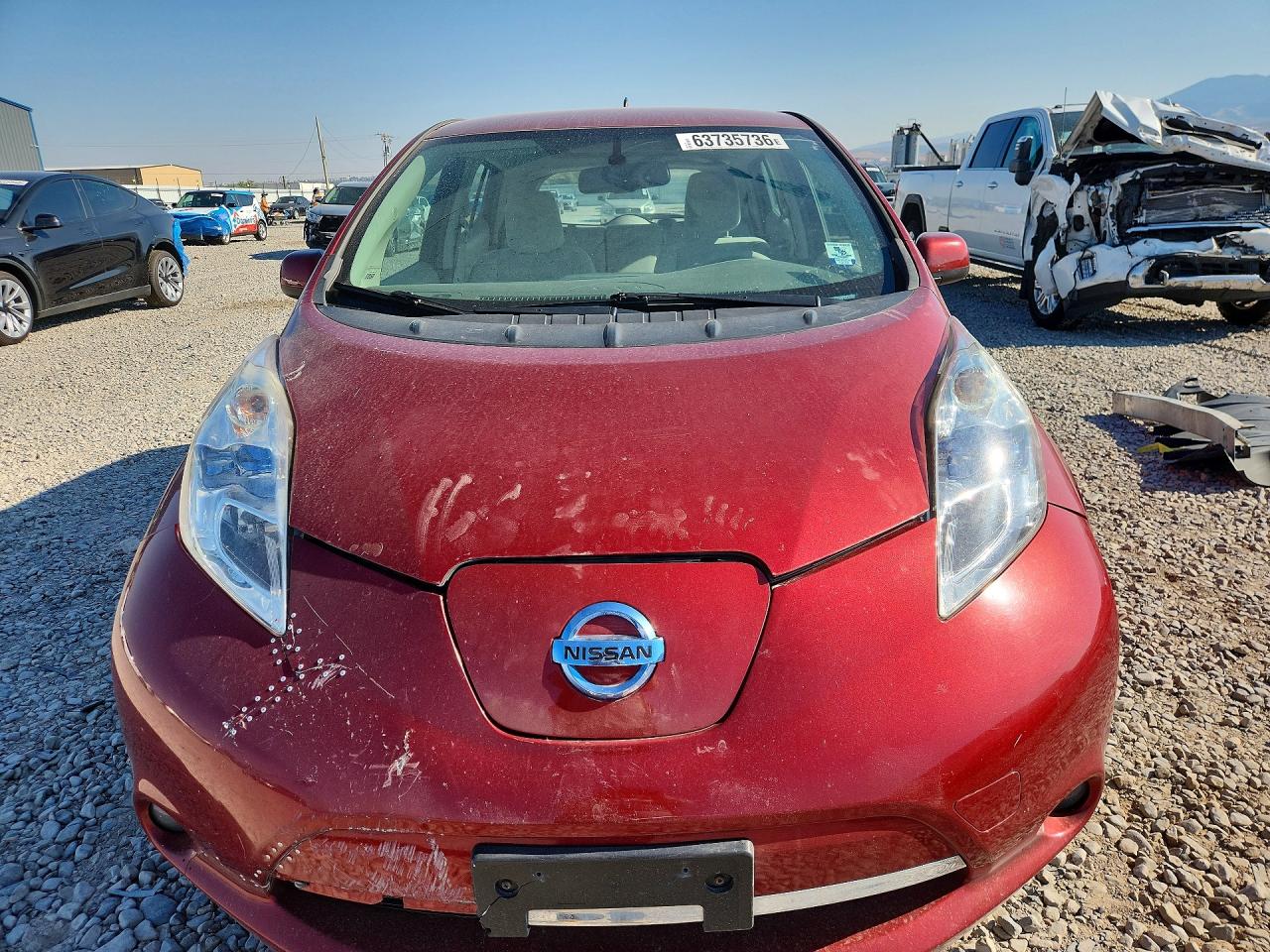 2013 Nissan Leaf S Темно-бордовый vin: 1N4AZ0CP4DC403475