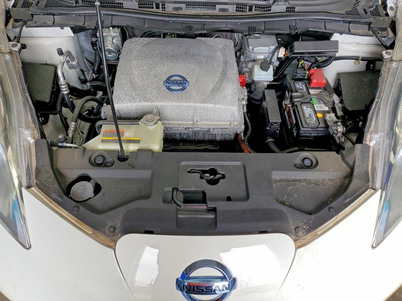 2013 Nissan Leaf S White vin: 1N4AZ0CP4DC413634