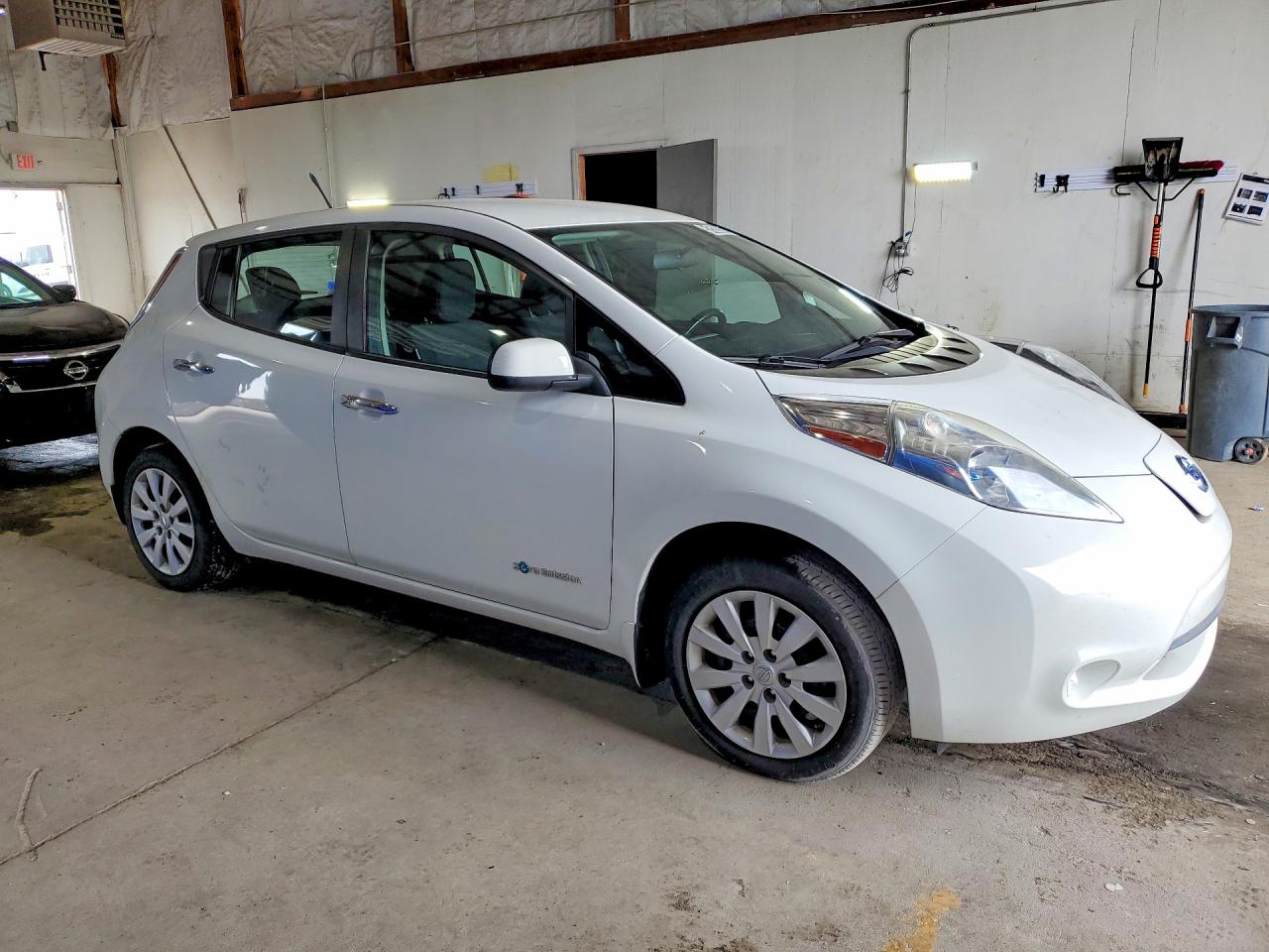 2013 Nissan Leaf S White vin: 1N4AZ0CP4DC413634