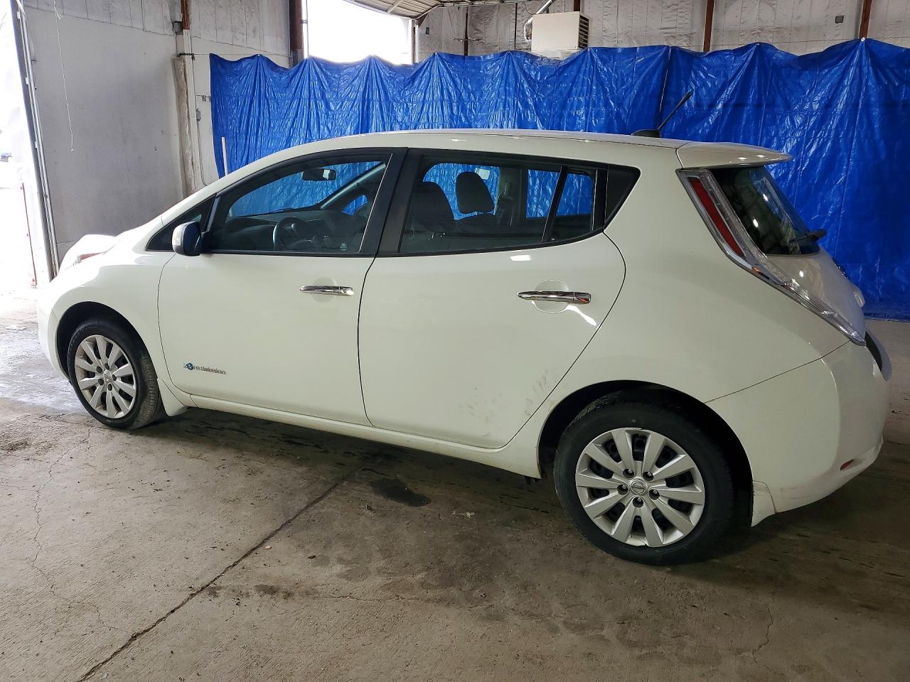 2013 Nissan Leaf S White vin: 1N4AZ0CP4DC413634