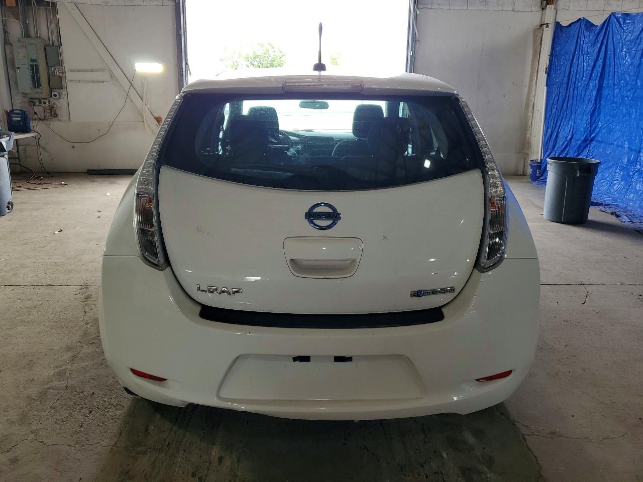 2013 Nissan Leaf S White vin: 1N4AZ0CP4DC413634