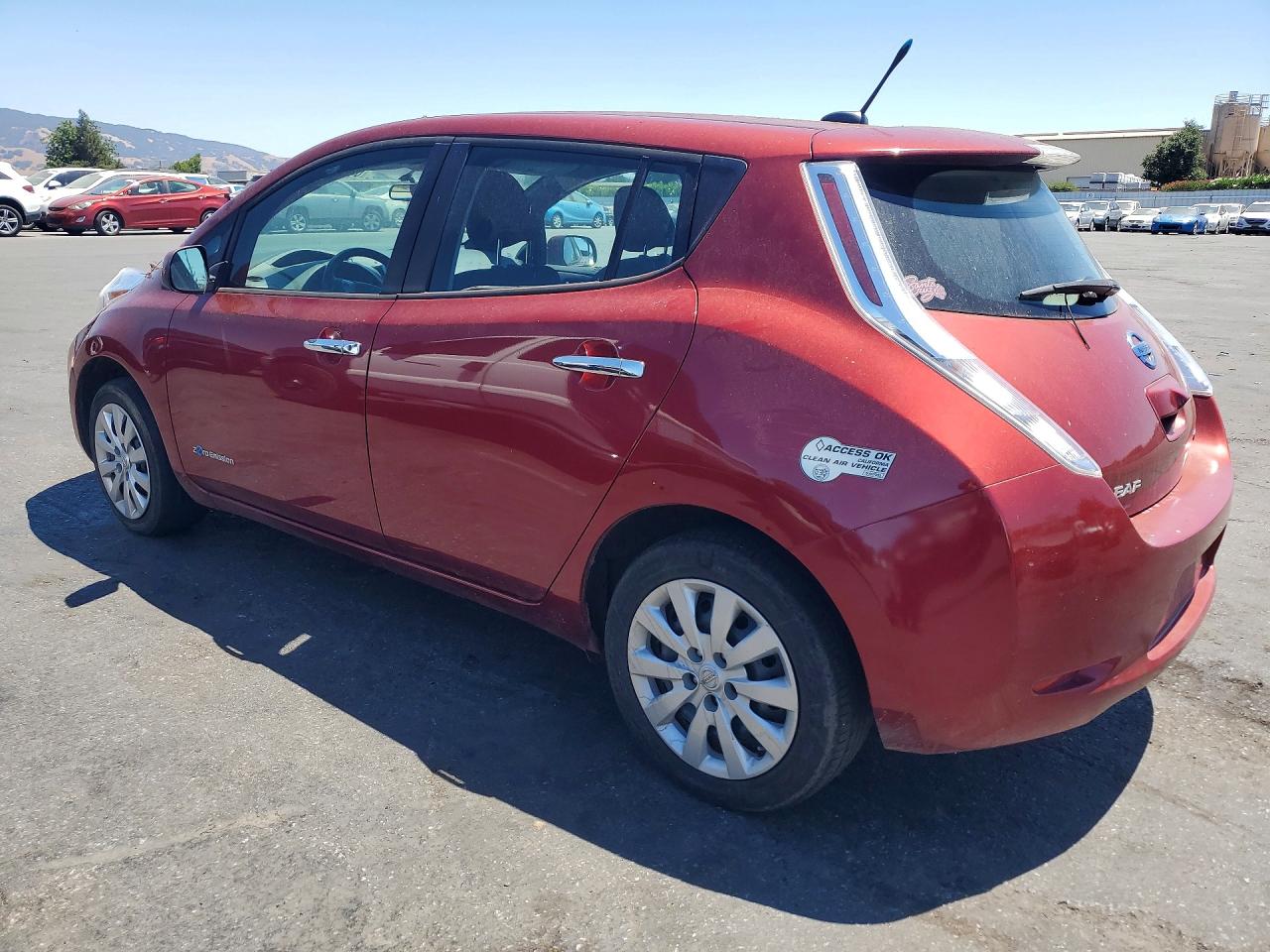 2013 Nissan Leaf Red vin: 1N4AZ0CP4DC414850
