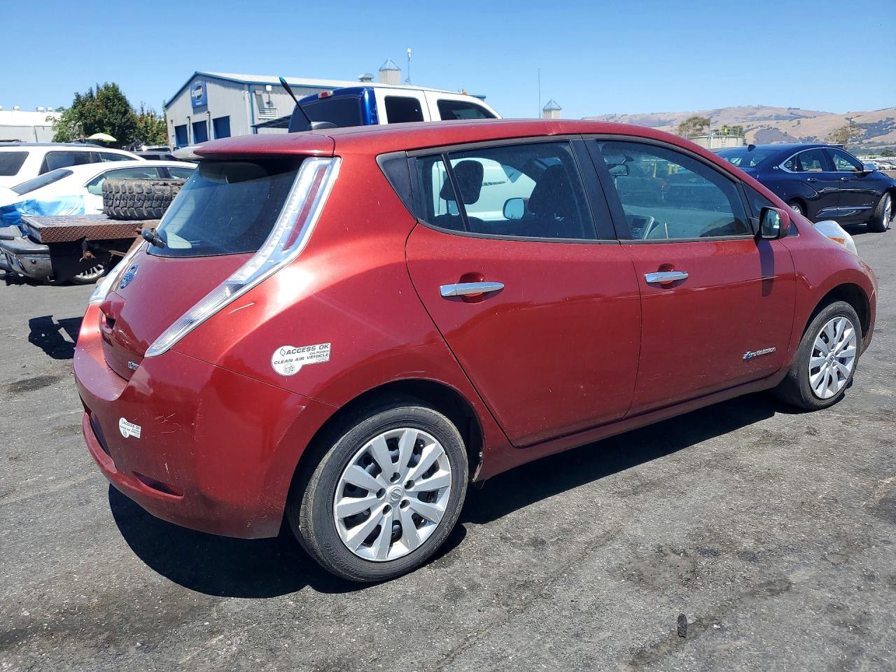 2013 Nissan Leaf Red vin: 1N4AZ0CP4DC414850