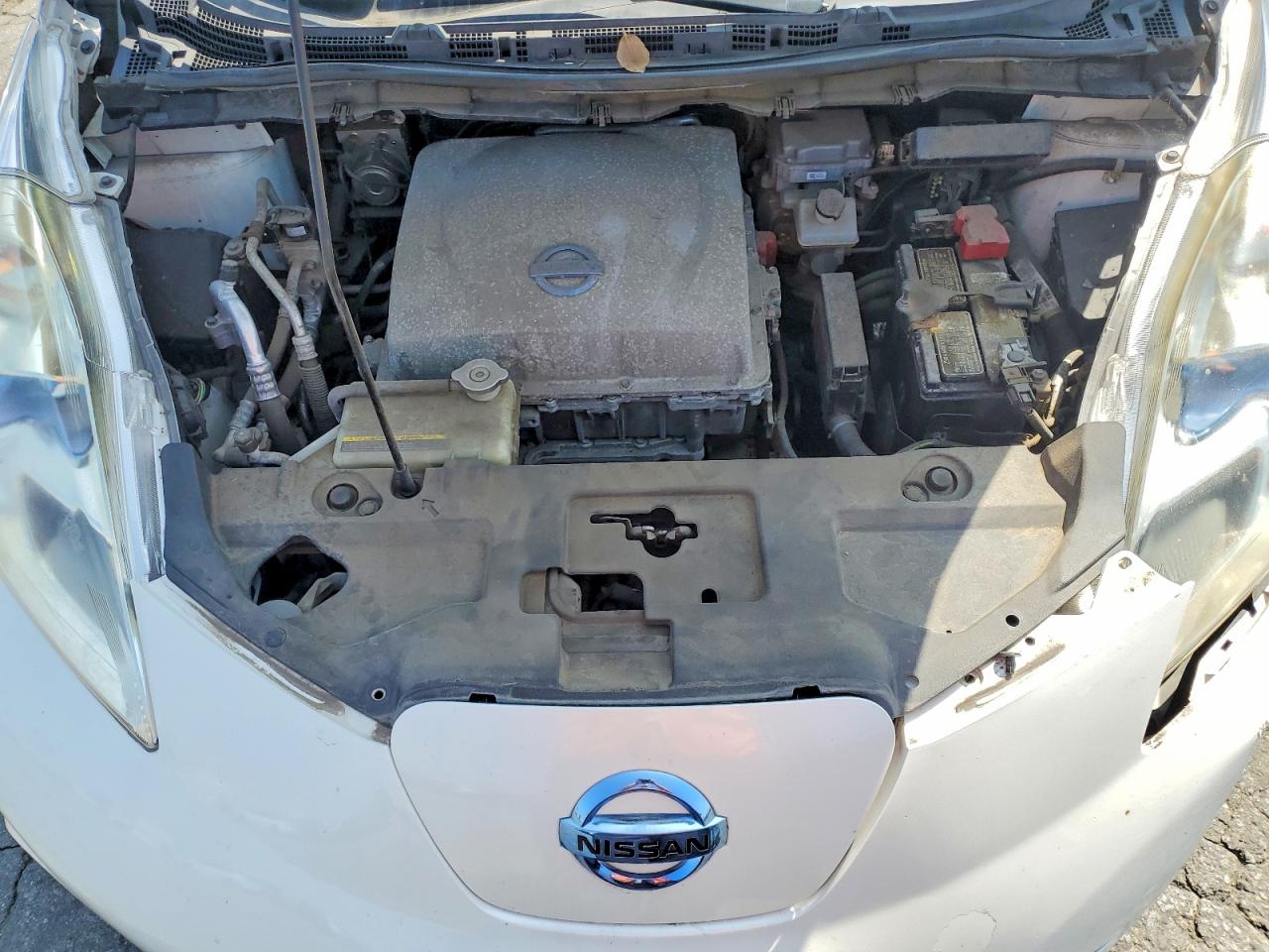 2013 Nissan Leaf S Белый vin: 1N4AZ0CP4DC417442