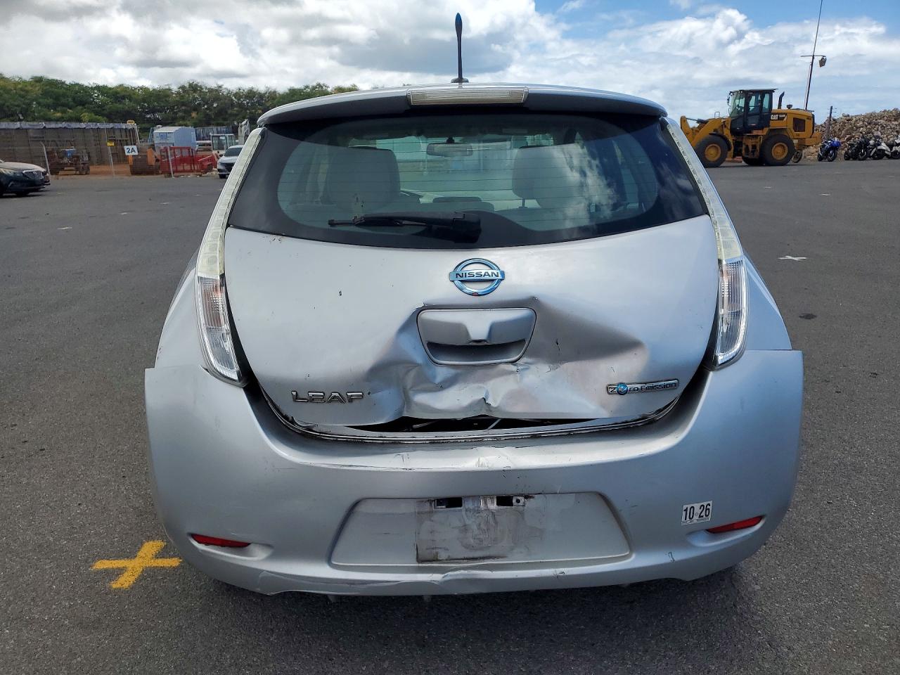 2014 Nissan Leaf Sv Silver vin: 1N4AZ0CP4EC337155