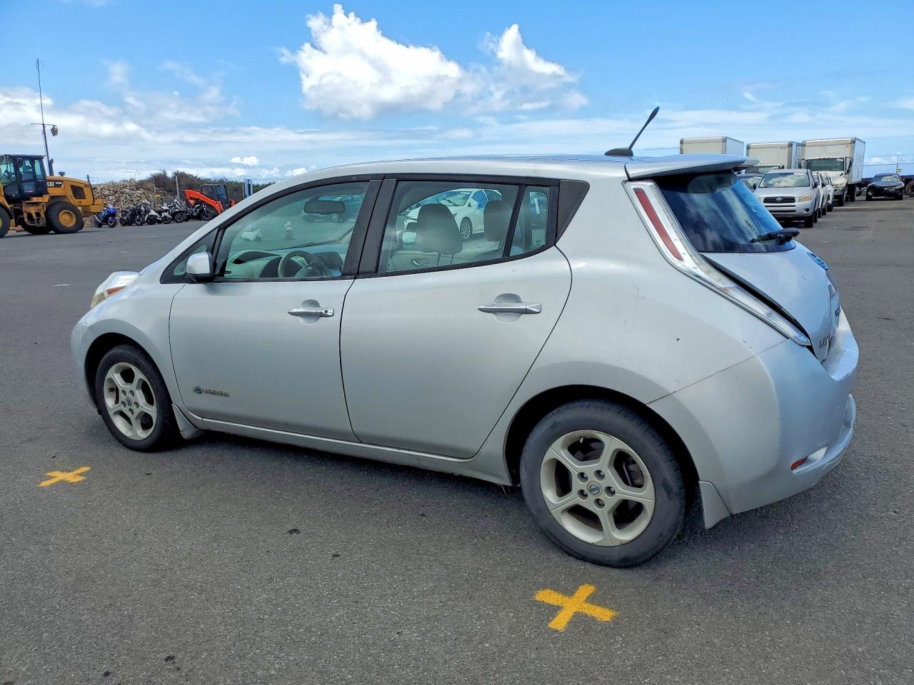 2014 Nissan Leaf Sv Silver vin: 1N4AZ0CP4EC337155