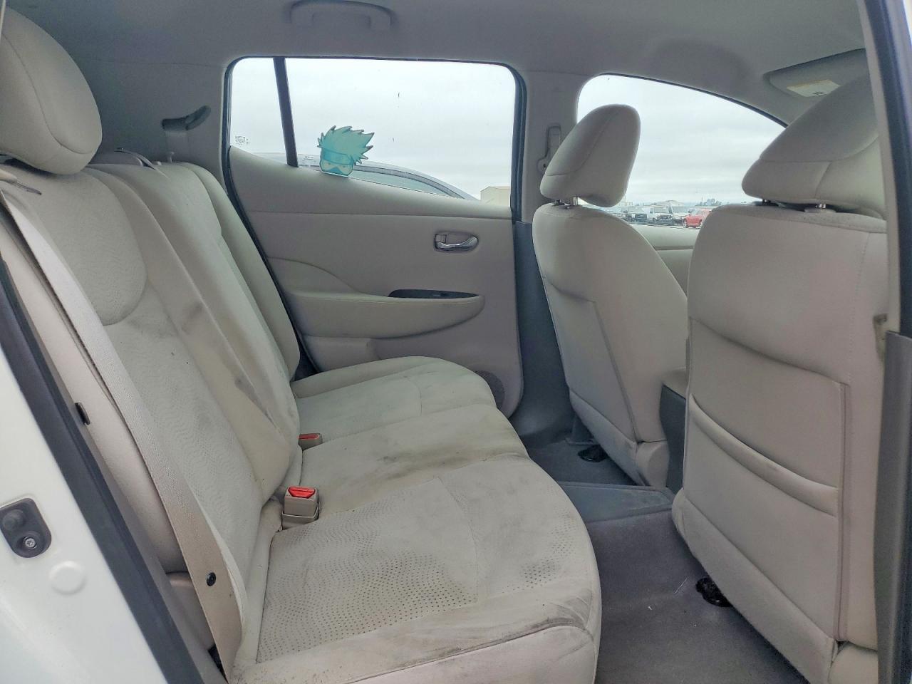 2015 Nissan Leaf S White vin: 1N4AZ0CP4FC317005