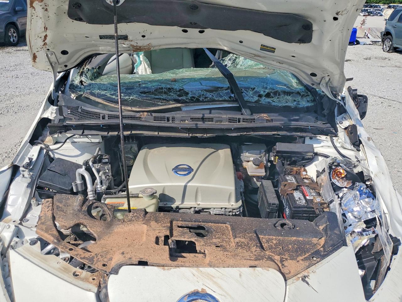 2015 Nissan Leaf Sv White vin: 1N4AZ0CP4FC322219