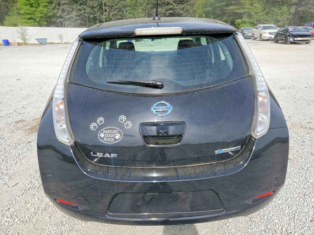 2015 Nissan Leaf S Black vin: 1N4AZ0CP4FC332927