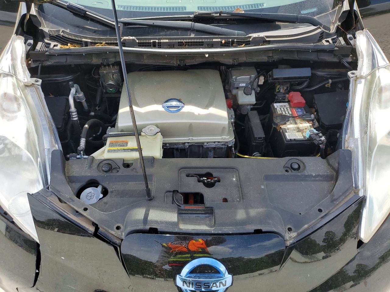 2015 Nissan Leaf S Black vin: 1N4AZ0CP4FC332927