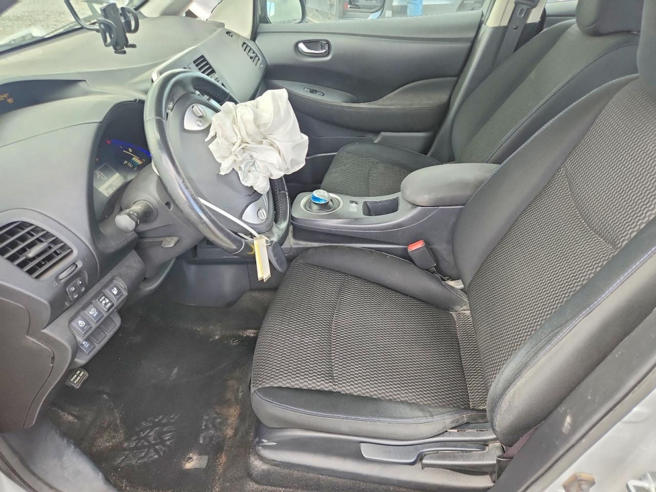 2015 Nissan Leaf S Silver vin: 1N4AZ0CP4FC334824