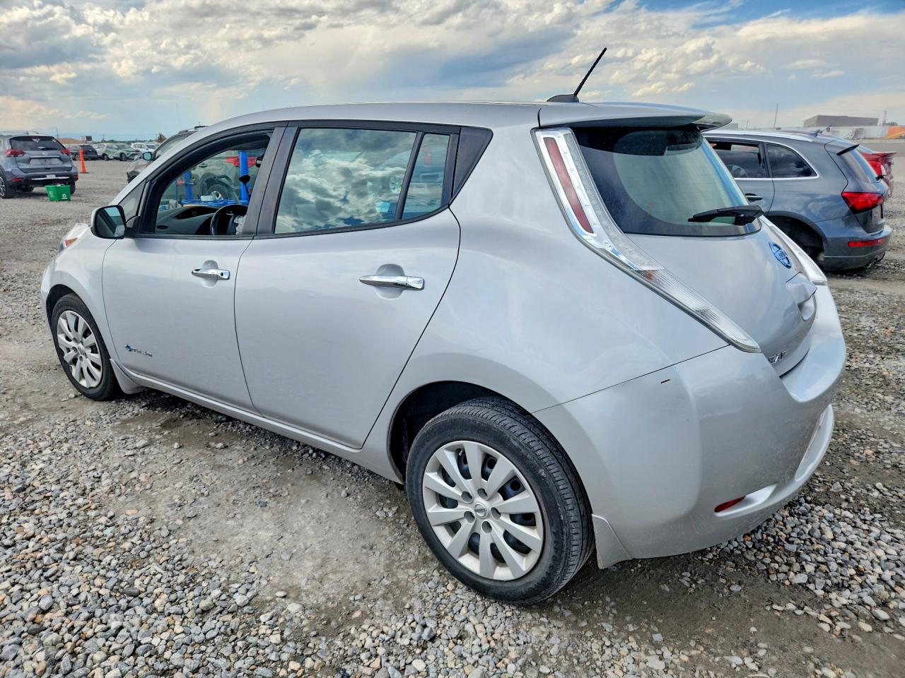 2015 Nissan Leaf S Silver vin: 1N4AZ0CP4FC334824