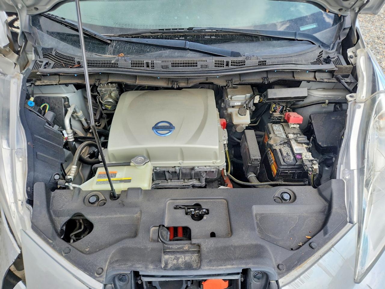 2015 Nissan Leaf S Silver vin: 1N4AZ0CP4FC334824
