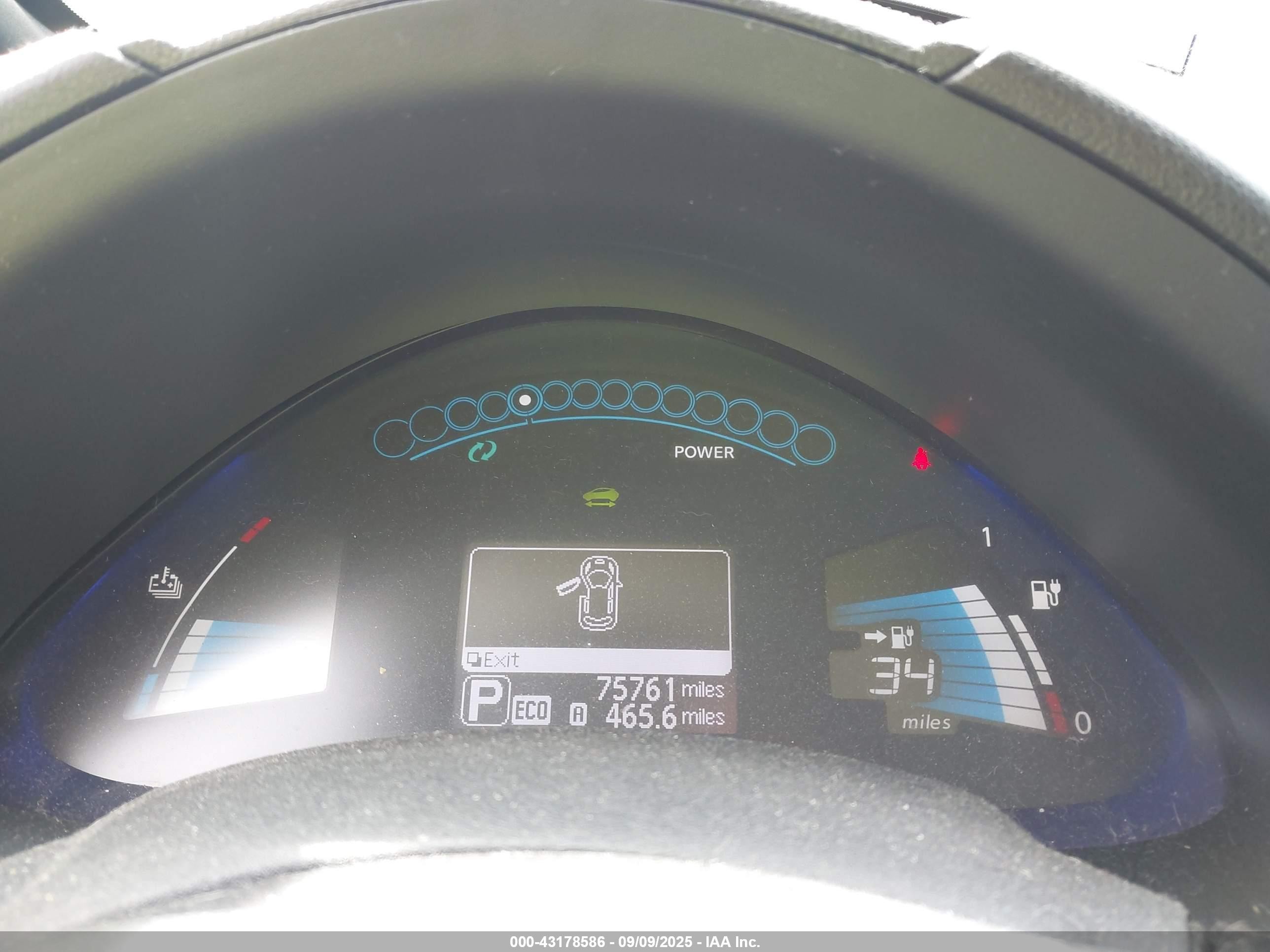 2013 Nissan Leaf Sv Red vin: 1N4AZ0CP5DC404876