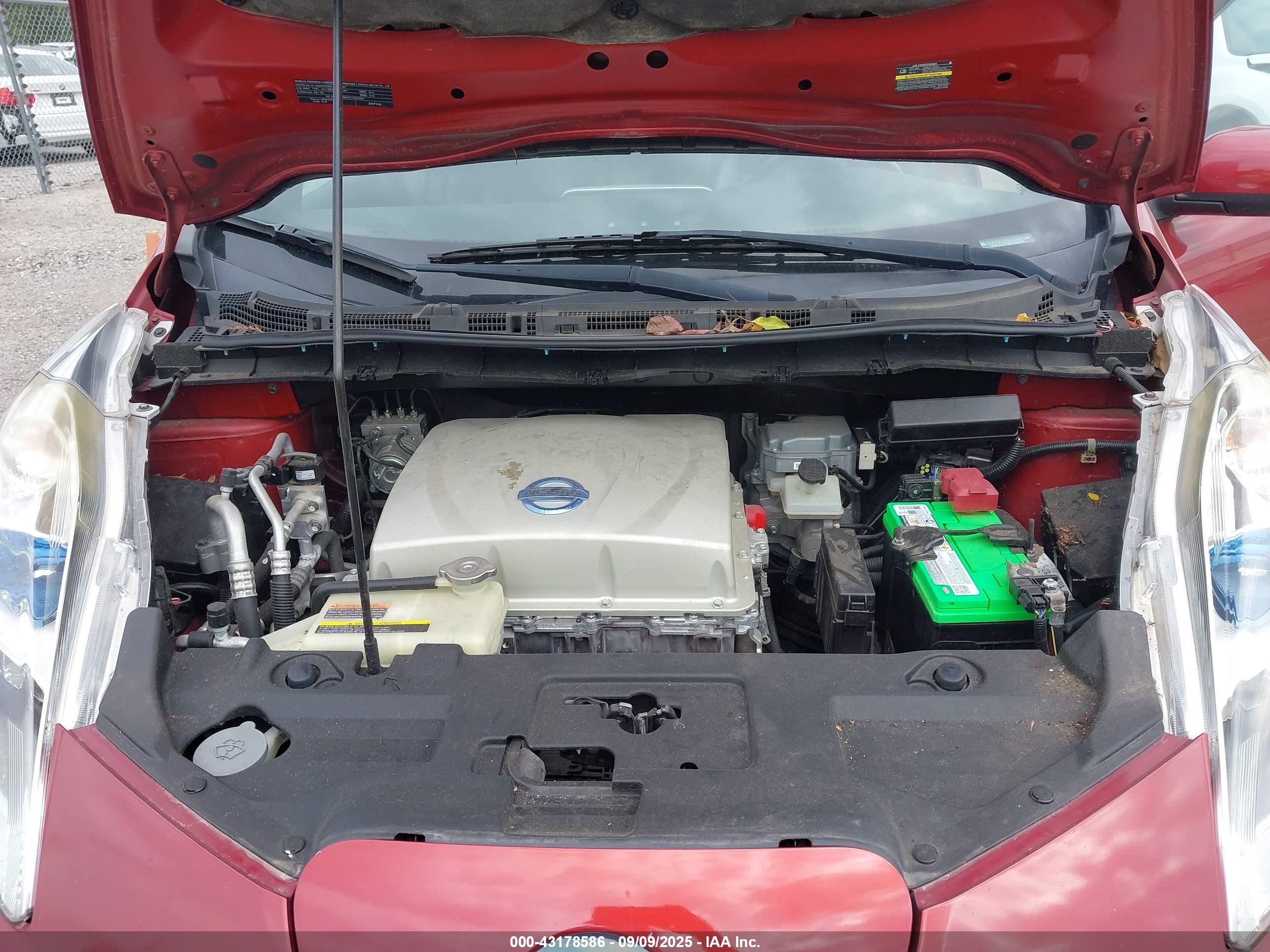 2013 Nissan Leaf Sv Red vin: 1N4AZ0CP5DC404876