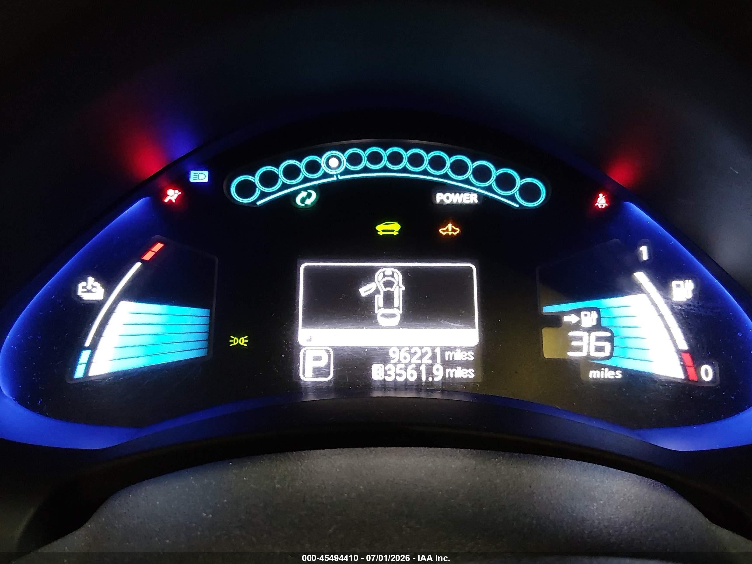 2013 Nissan Leaf Sl Gray vin: 1N4AZ0CP5DC411908