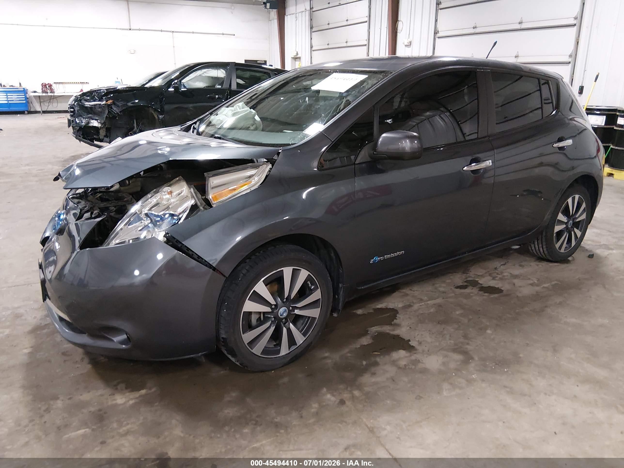 2013 Nissan Leaf Sl Gray vin: 1N4AZ0CP5DC411908