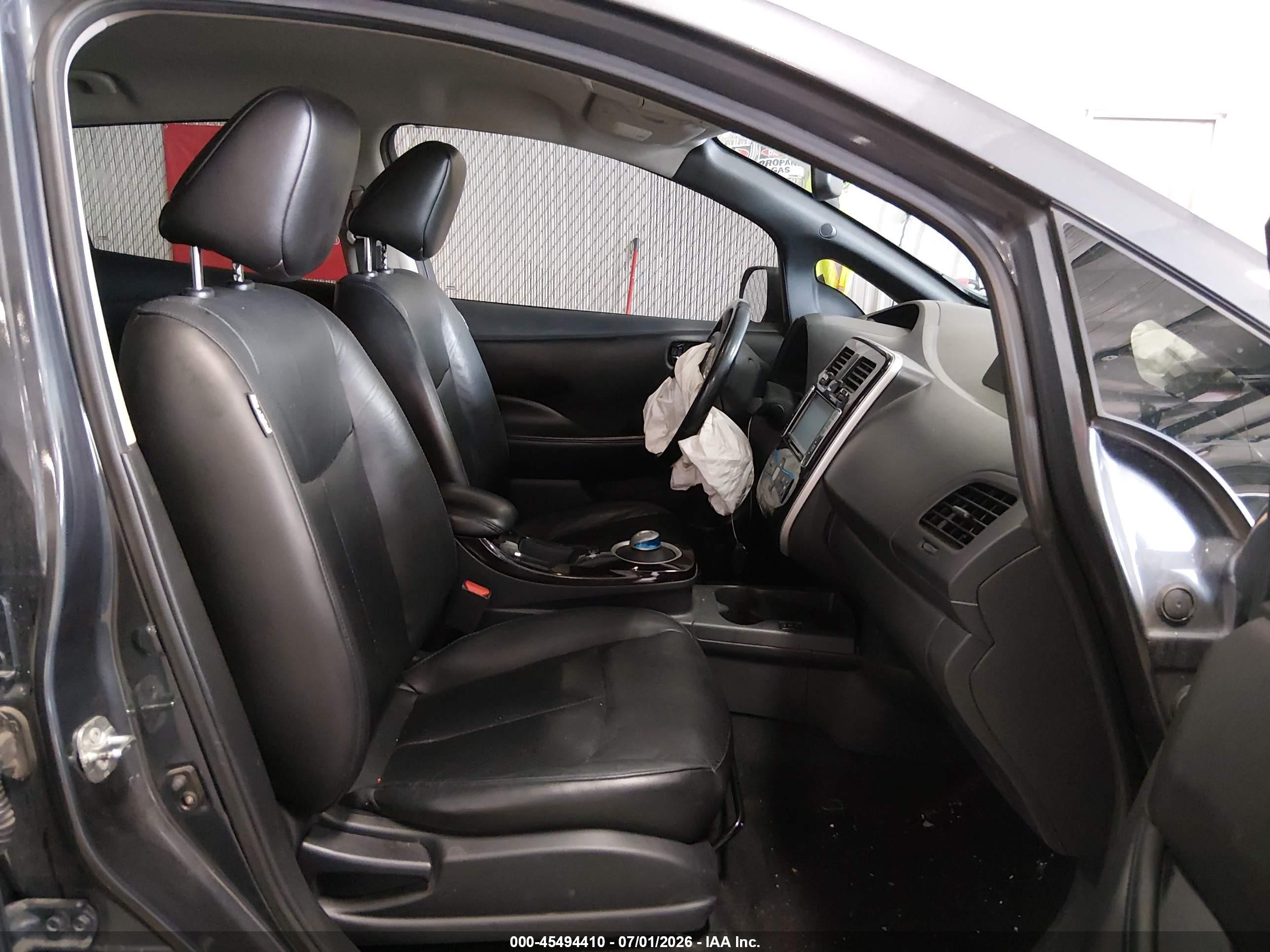 2013 Nissan Leaf Sl Gray vin: 1N4AZ0CP5DC411908