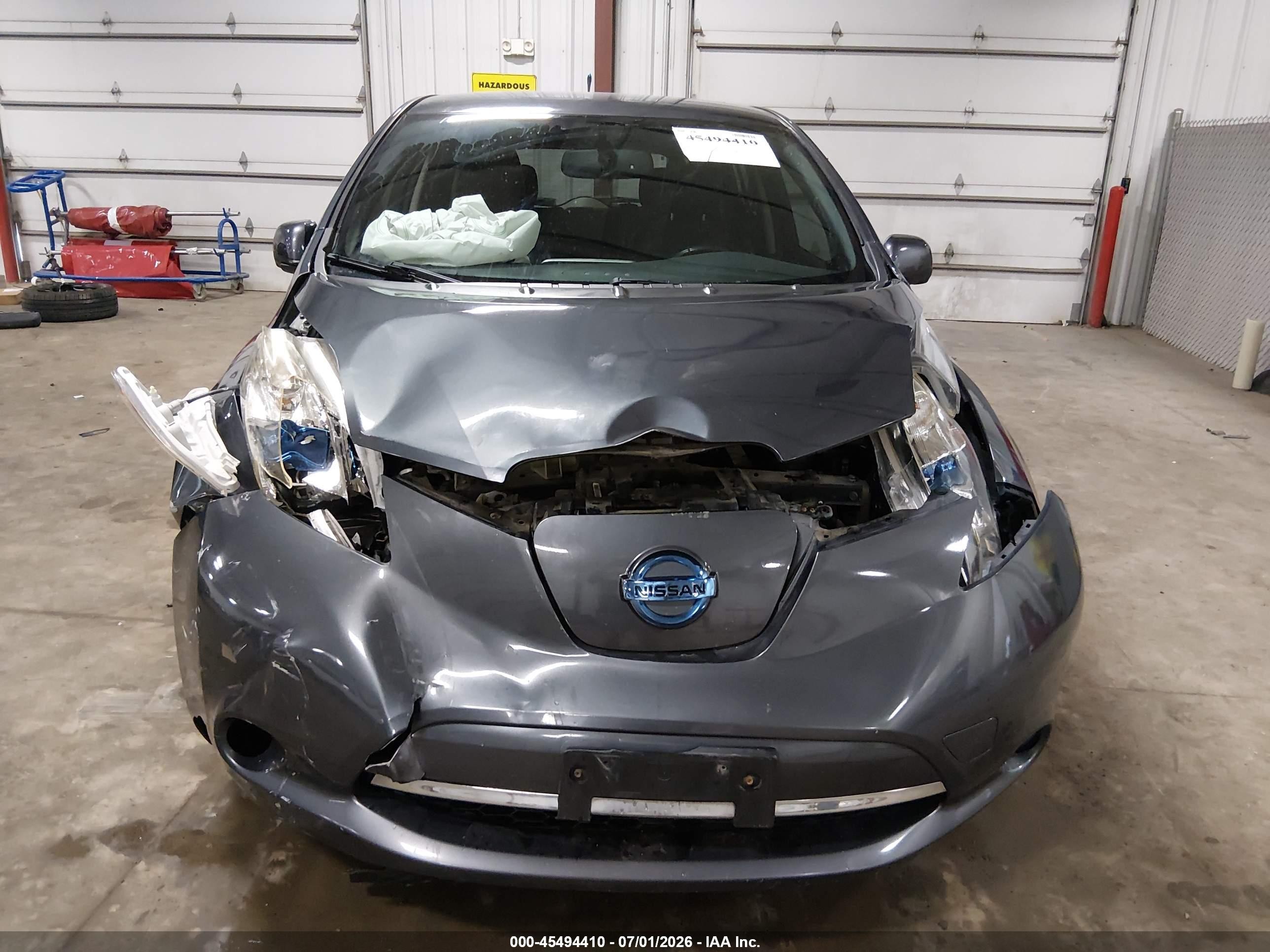 2013 Nissan Leaf Sl Gray vin: 1N4AZ0CP5DC411908