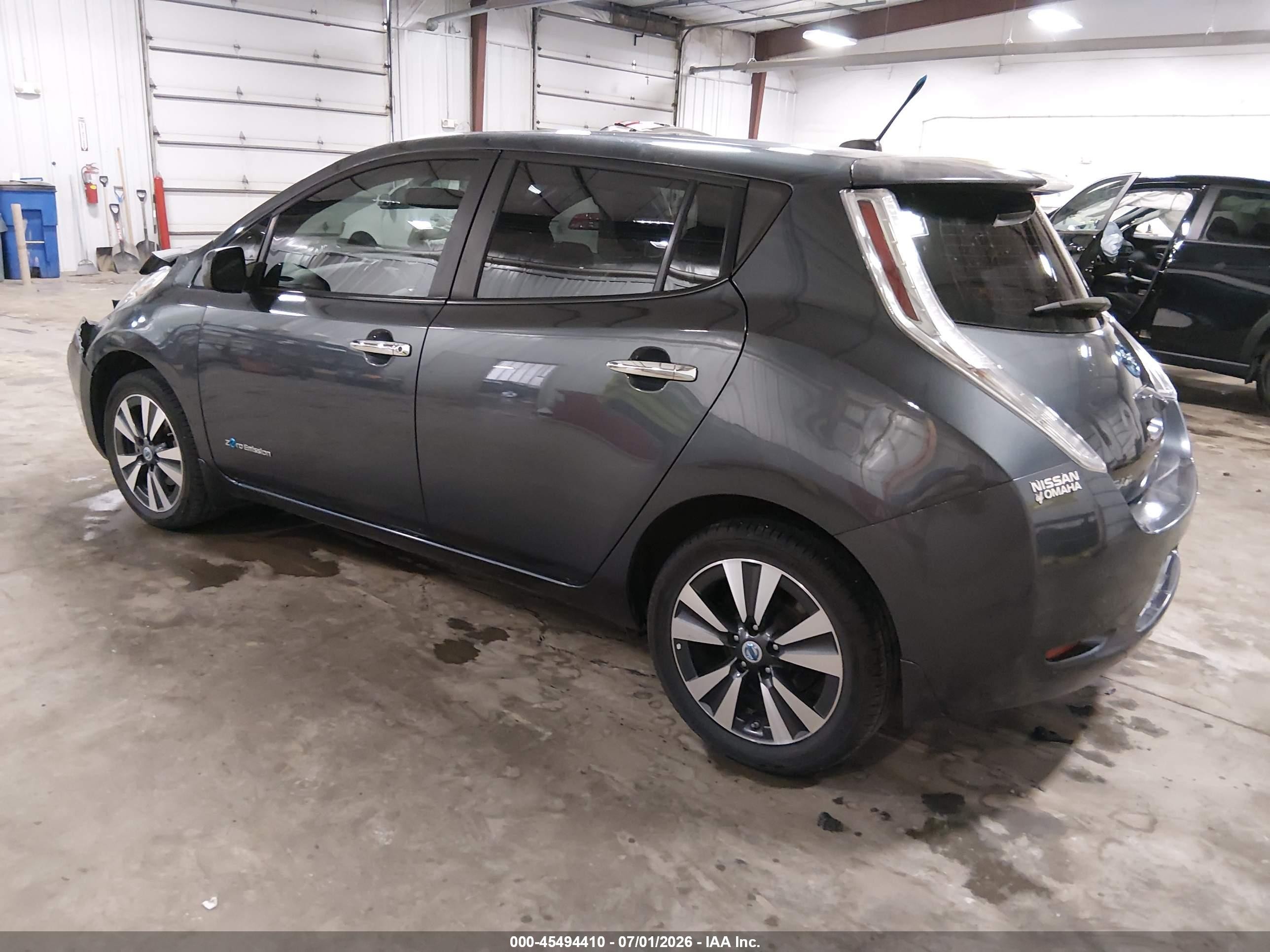 2013 Nissan Leaf Sl Gray vin: 1N4AZ0CP5DC411908