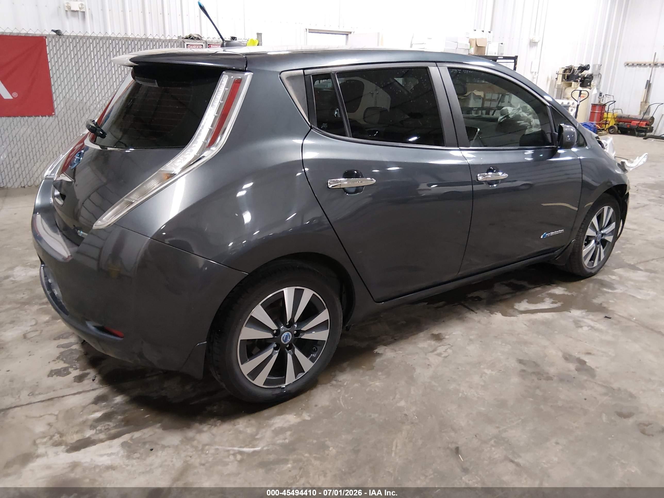 2013 Nissan Leaf Sl Gray vin: 1N4AZ0CP5DC411908