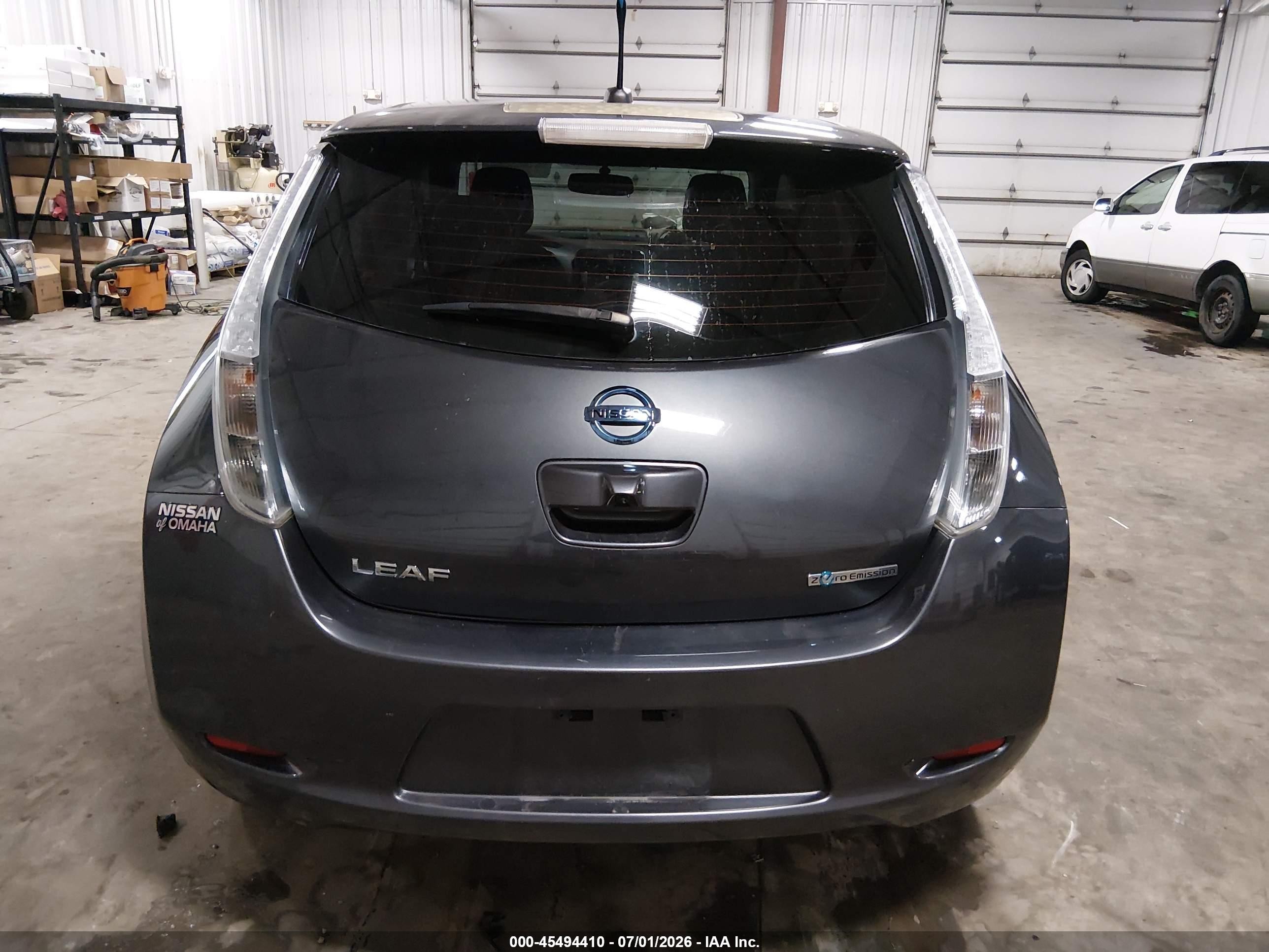 2013 Nissan Leaf Sl Gray vin: 1N4AZ0CP5DC411908