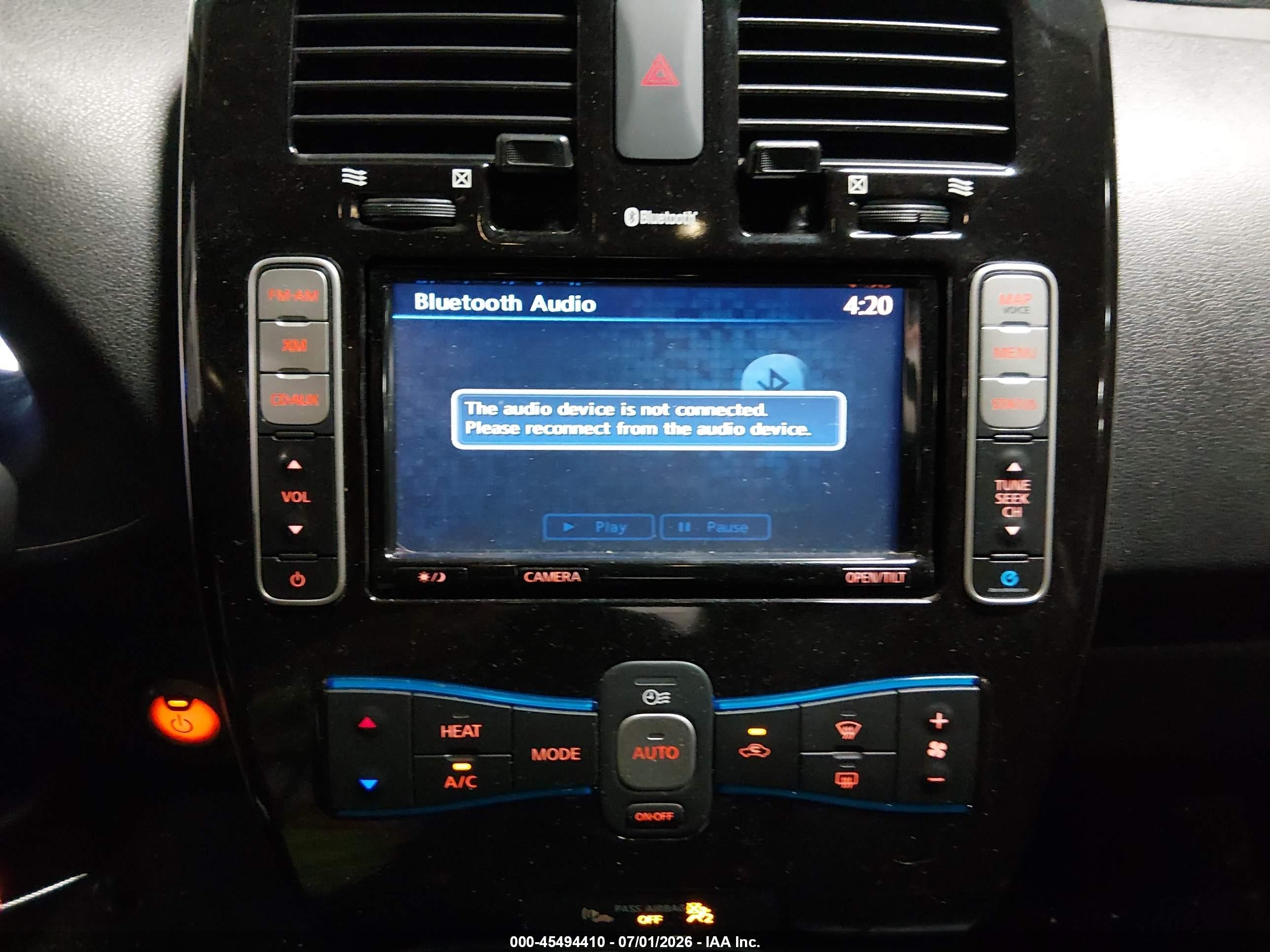 2013 Nissan Leaf Sl Gray vin: 1N4AZ0CP5DC411908