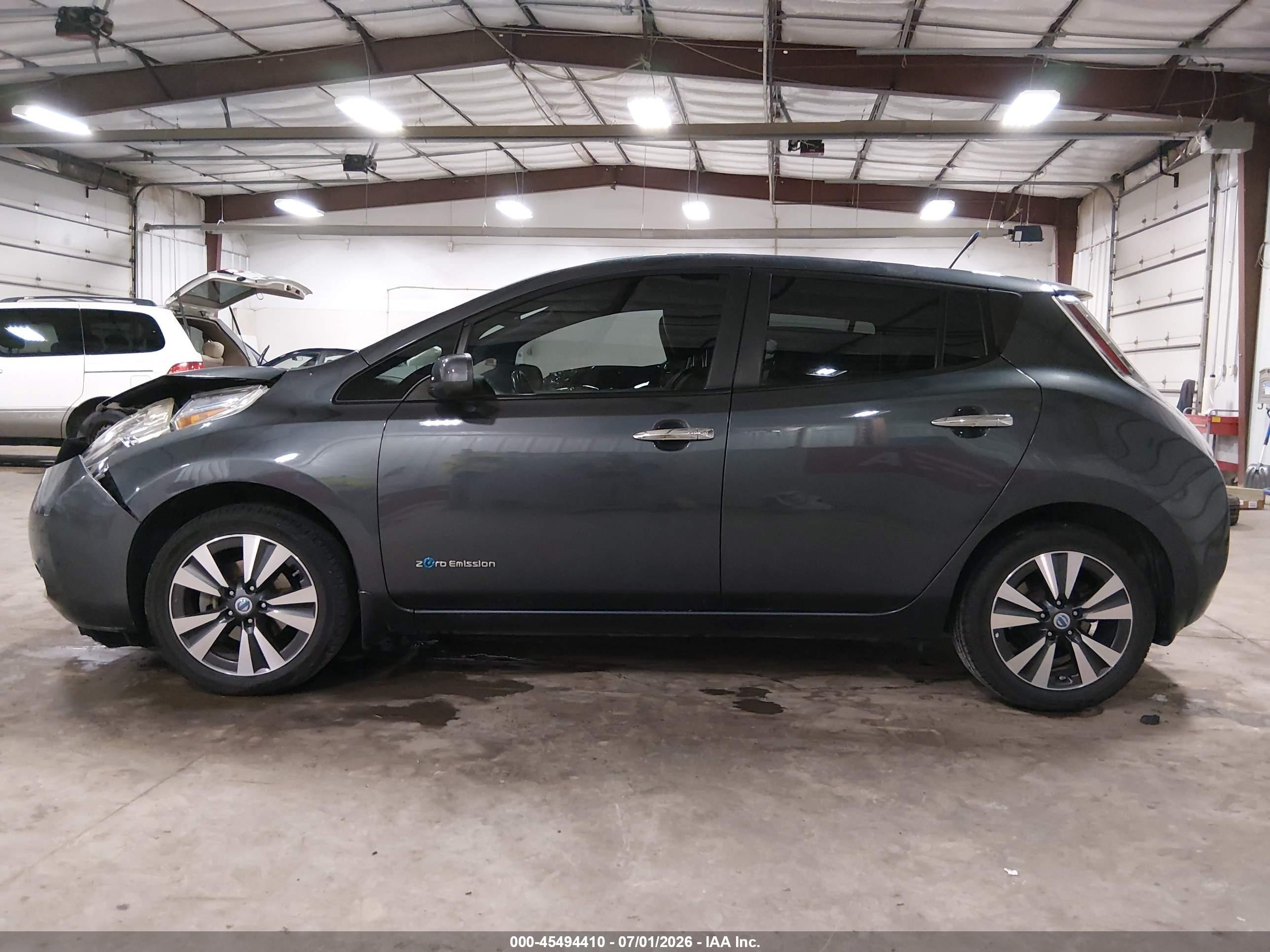 2013 Nissan Leaf Sl Gray vin: 1N4AZ0CP5DC411908