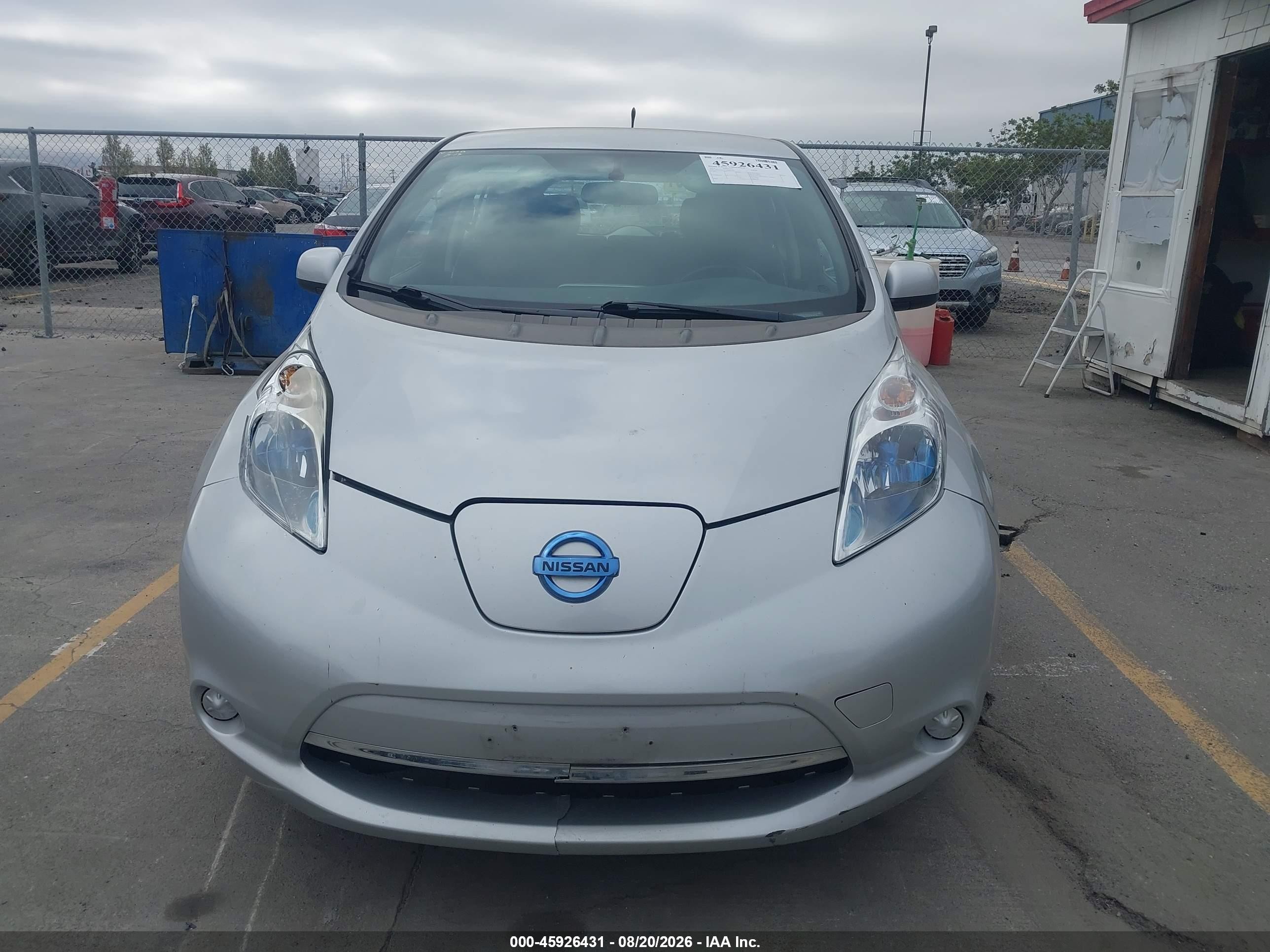 2013 Nissan Leaf S Silver vin: 1N4AZ0CP5DC413772